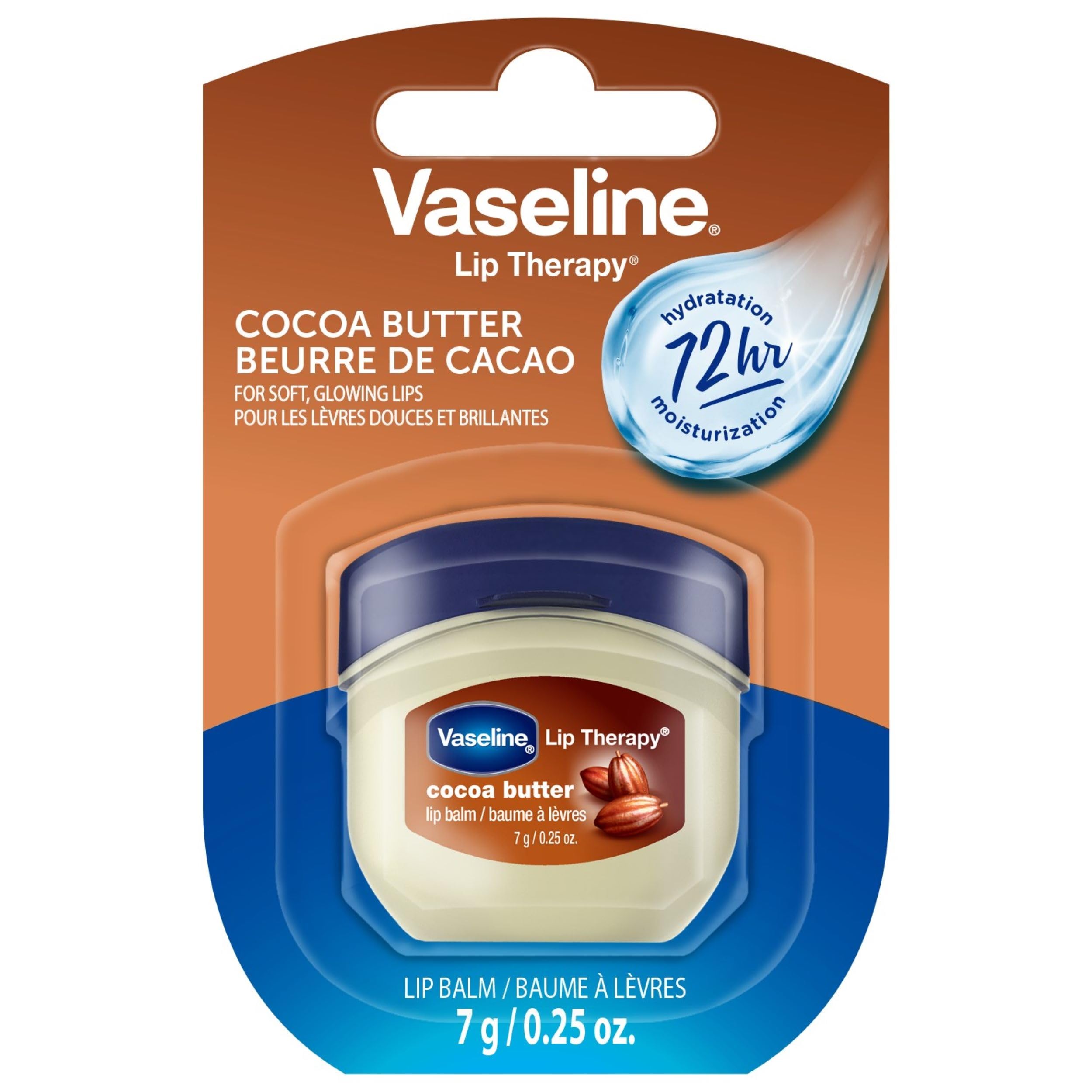 Vaseline Lip Therapy Lip Balm Mini Cocoa Butter 0.25 oz - Thumbnail 2