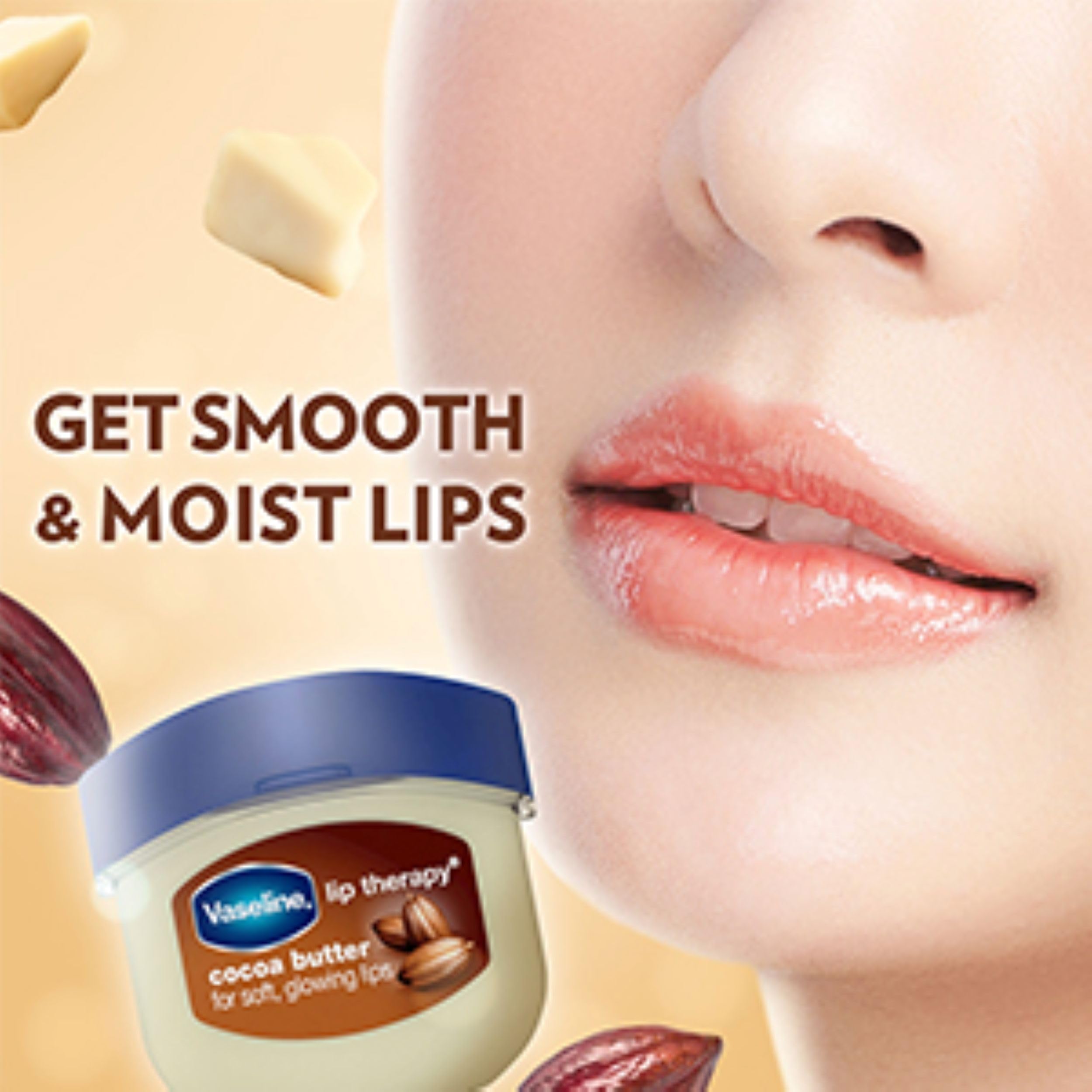 Vaseline Lip Therapy Lip Balm Mini Cocoa Butter 0.25 oz - Thumbnail 3
