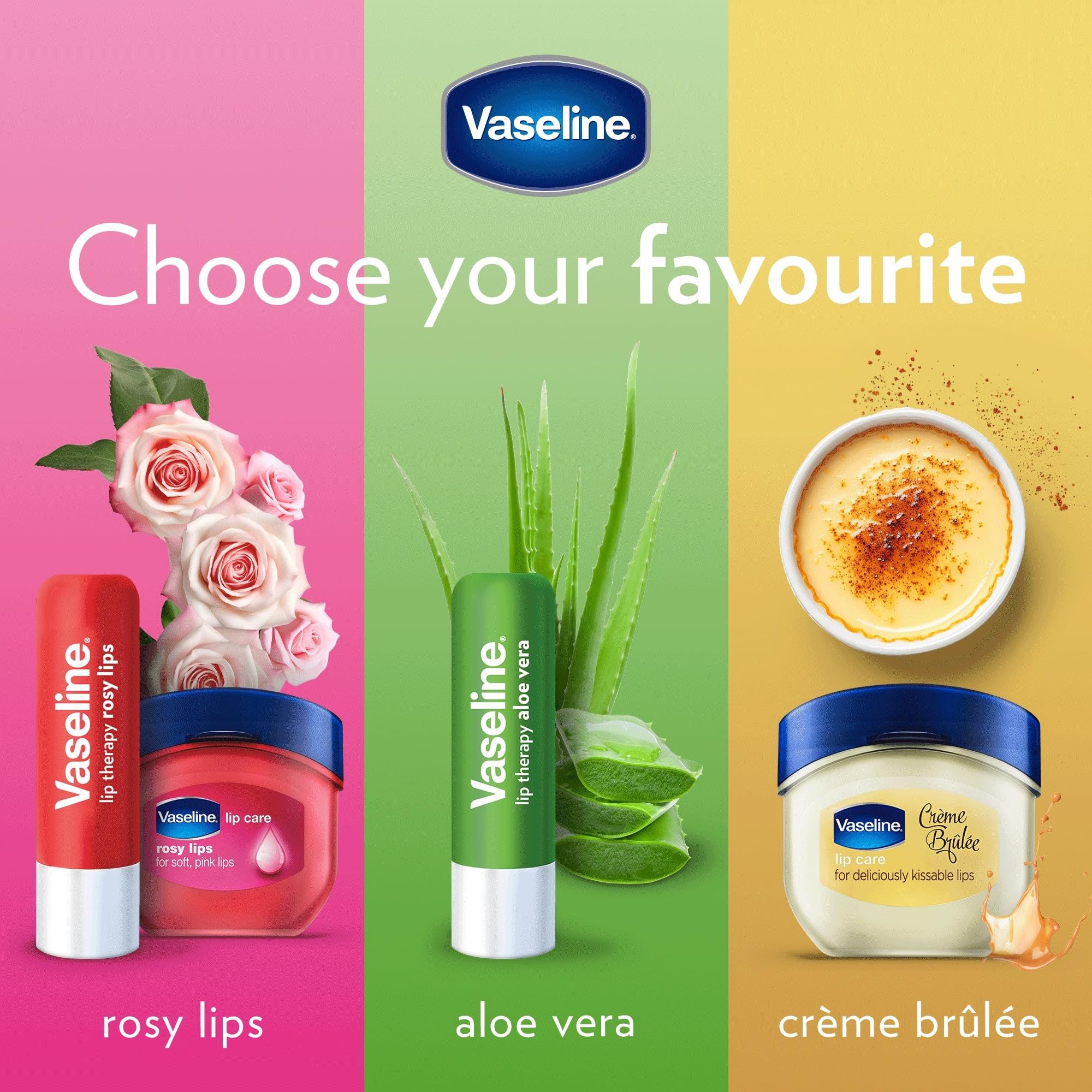 Vaseline Lip Balm for Instantly Soft Smooth Lips Crème Brûlée Lip Balm Locks In - Thumbnail 2