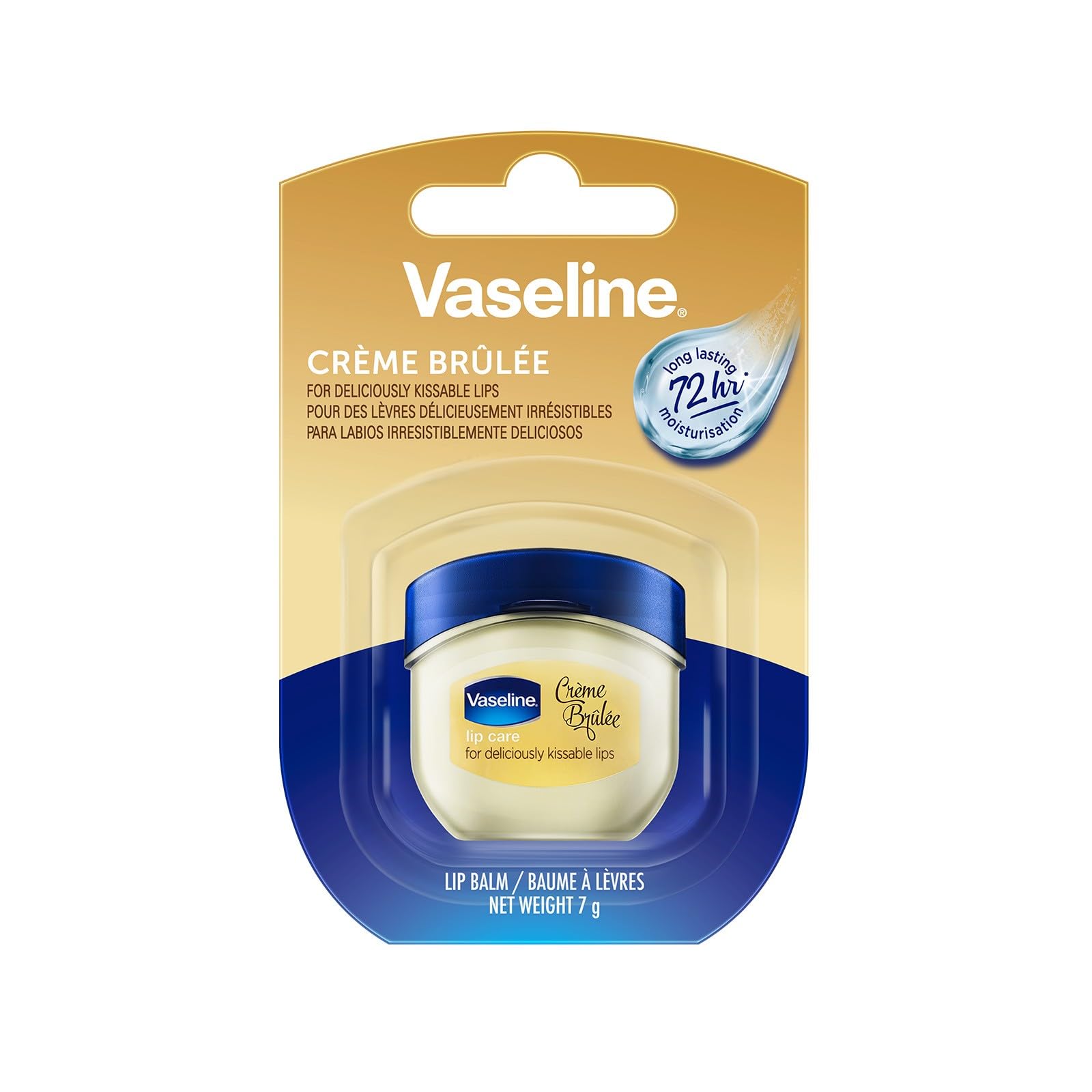 Vaseline Lip Balm for Instantly Soft Smooth Lips Crème Brûlée Lip Balm Locks In - Thumbnail 3