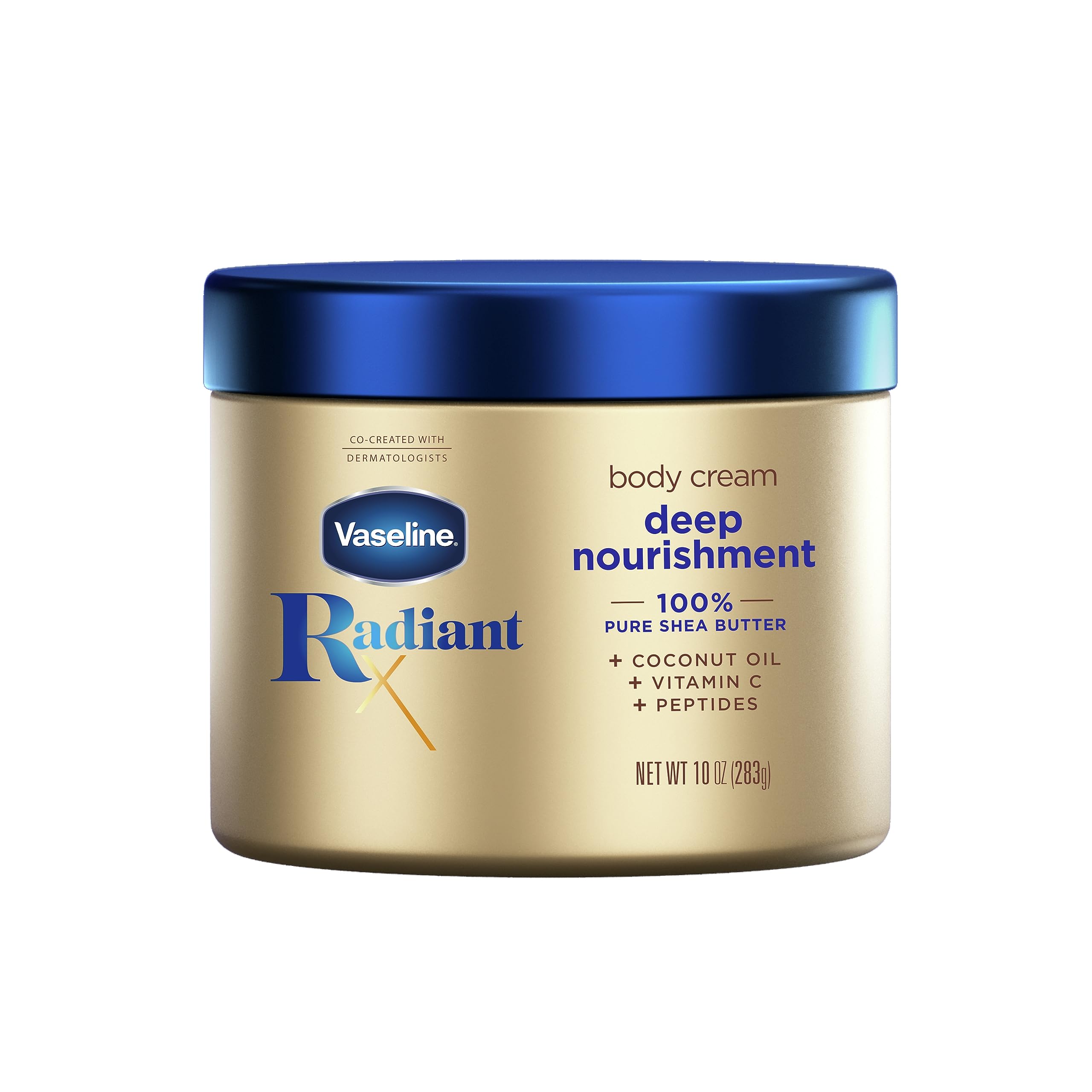 Vaseline Radiant X Deep Nourishment Body Cream 100% Pure Shea Butter Coconut