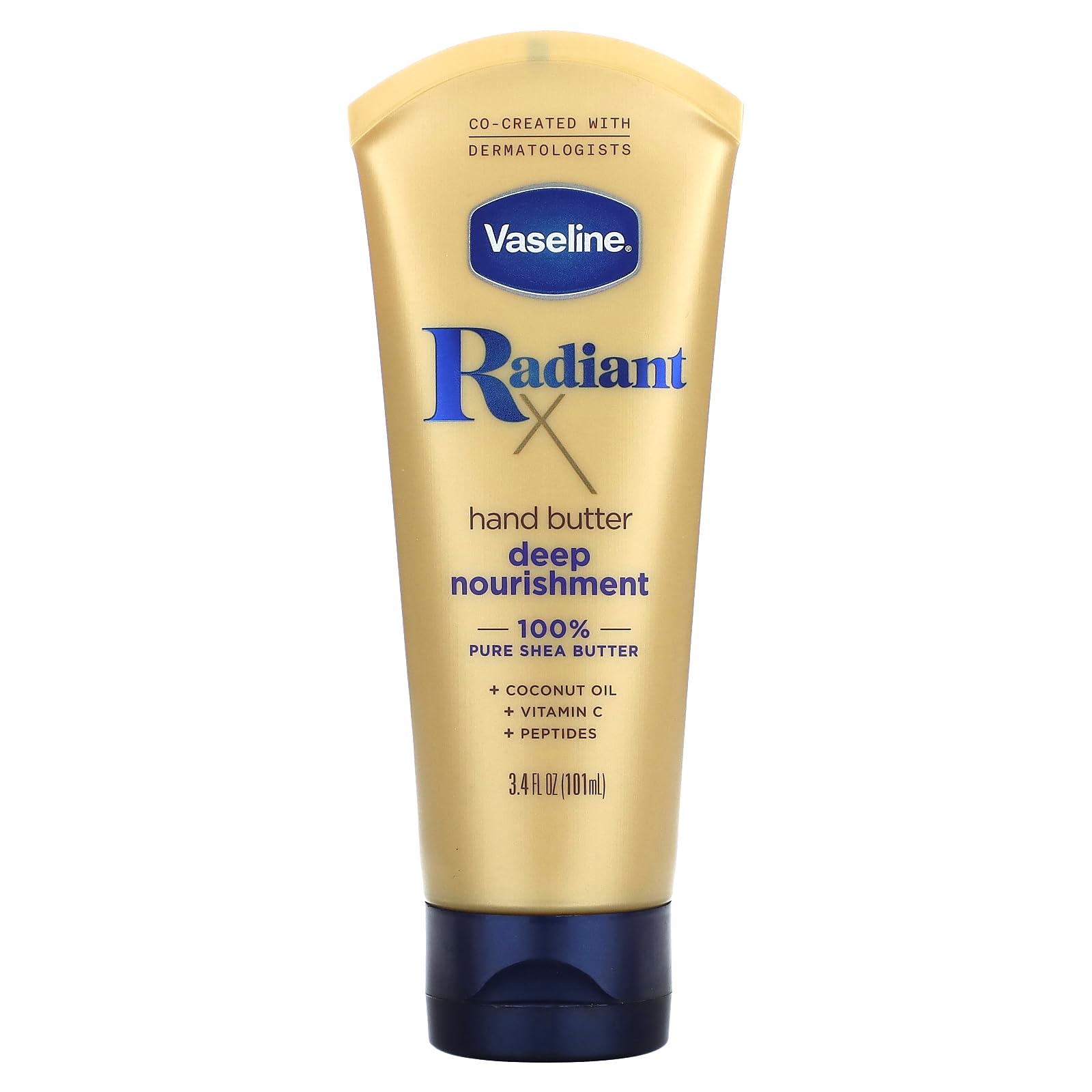 Vaseline Radiant Hand Butter Deep Nourishment 3.4 Fl Oz