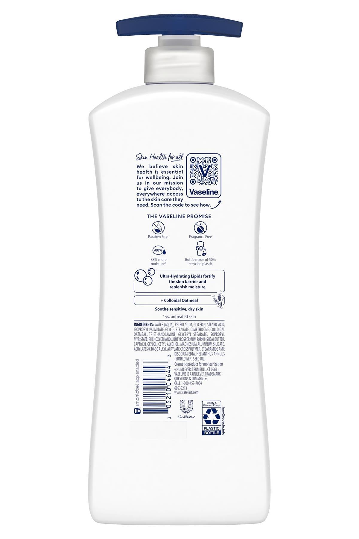 Vaseline Sensitive Skin Relief Body Lotion 20.3 Fl Oz - Thumbnail 2