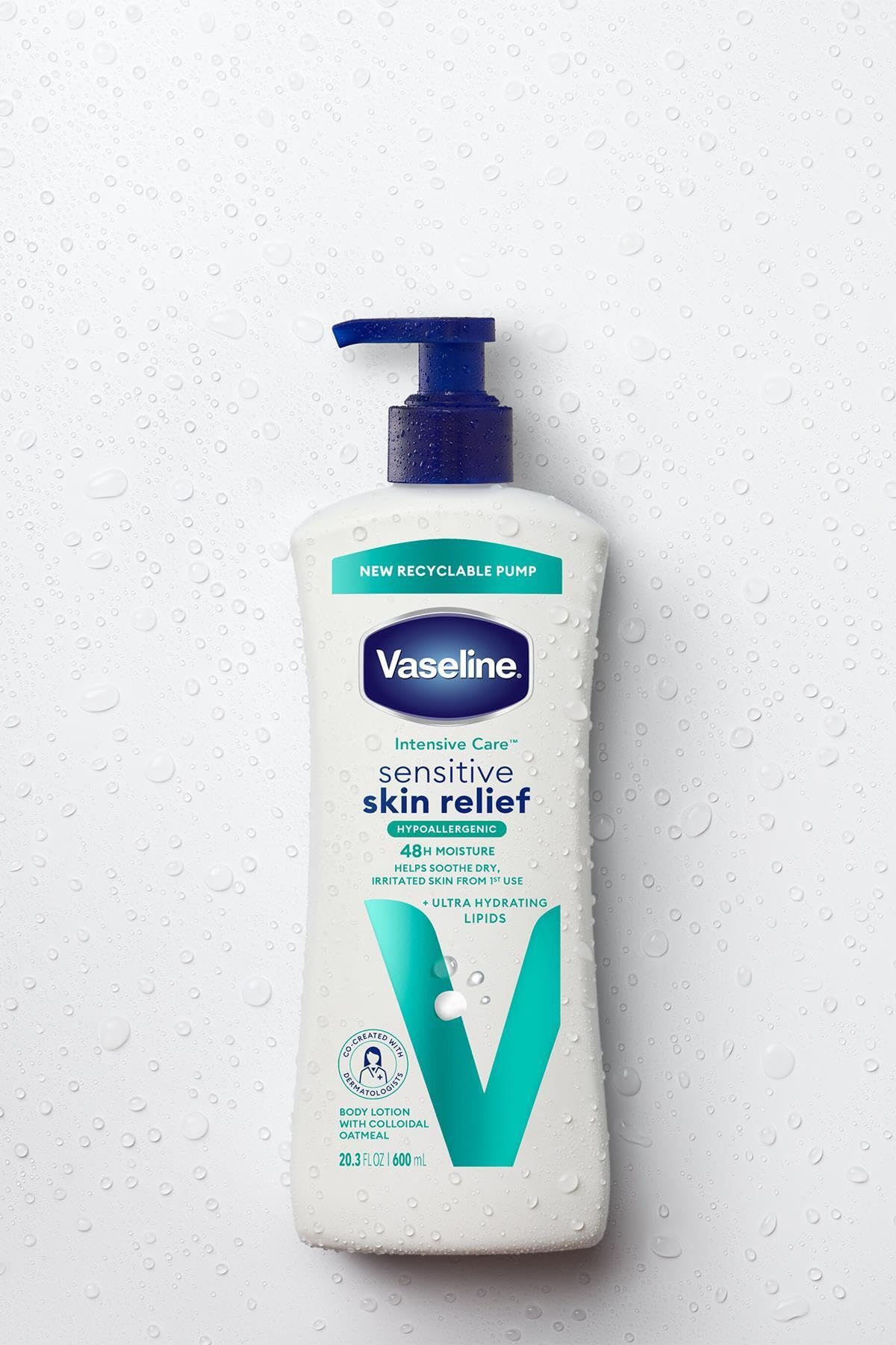 Vaseline Sensitive Skin Relief Body Lotion 20.3 Fl Oz - Thumbnail 3