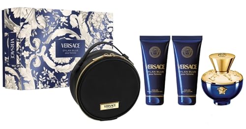 [Set] Versace Dylan Blue 3.4 L + 3.4 S/g + 3.4 B/l + Bag Italy 5pcs Bybox EDP - Thumbnail 2