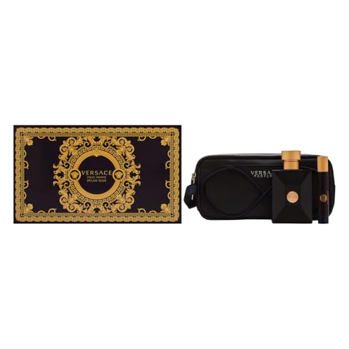 [Set] Versace Pour Homme Dylan Blue 3 Piece Set Includes: + Travel + Black Trousse - Thumbnail 3