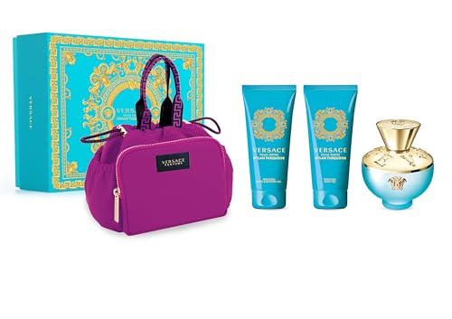 [Set] Versace Dylan Turquoise 3.4 L+3.4bl+3.4sg+ Purple Purse Italy 1pcs Bybox EDT - Thumbnail 2