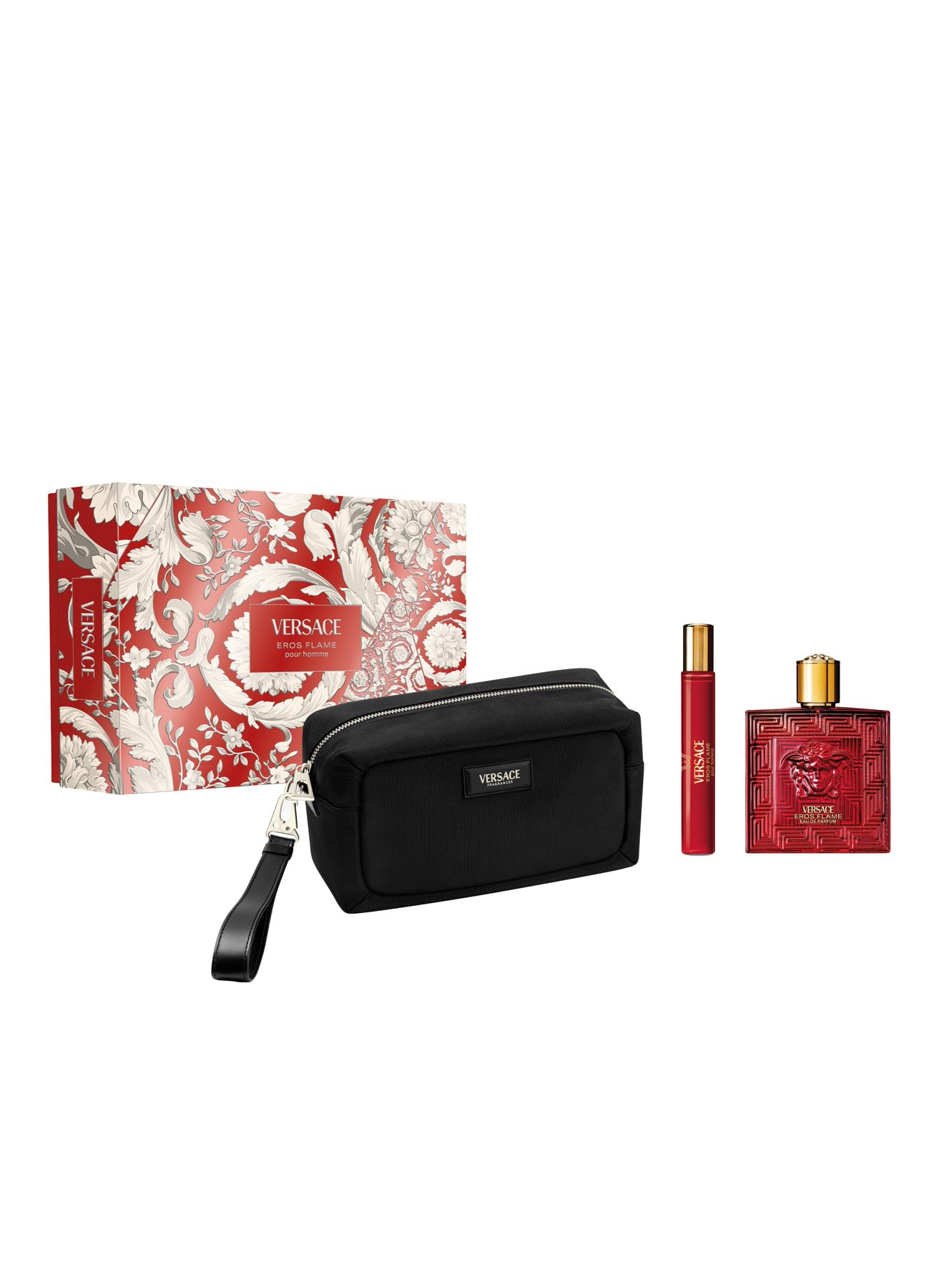 [Set] Versace Eros Flame M 3 Pc Set EDP 10 ml