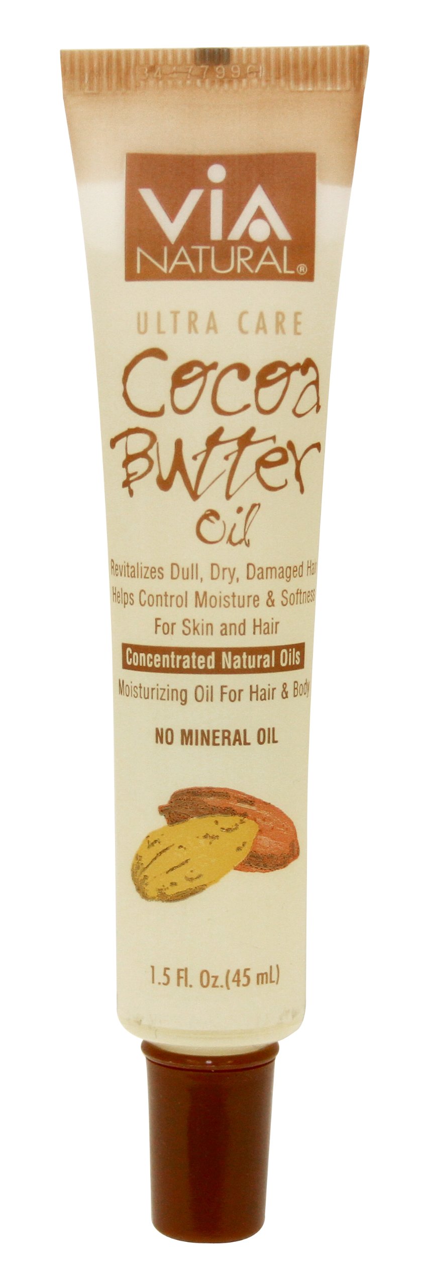 Via Natural Ultra Care Cocoa Butter Oil Concentrated Natural Oil Revitalizes