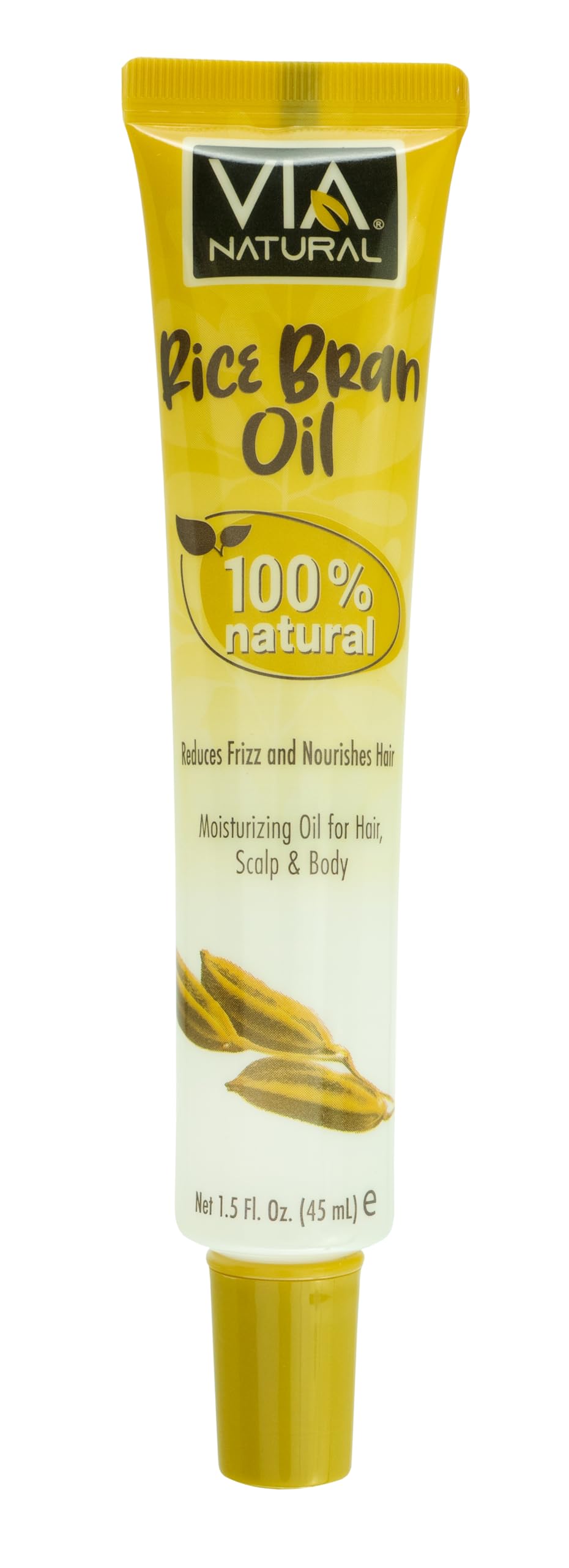Via Natural 100% Natural Rice Bran Oil 1.5 Fl Oz