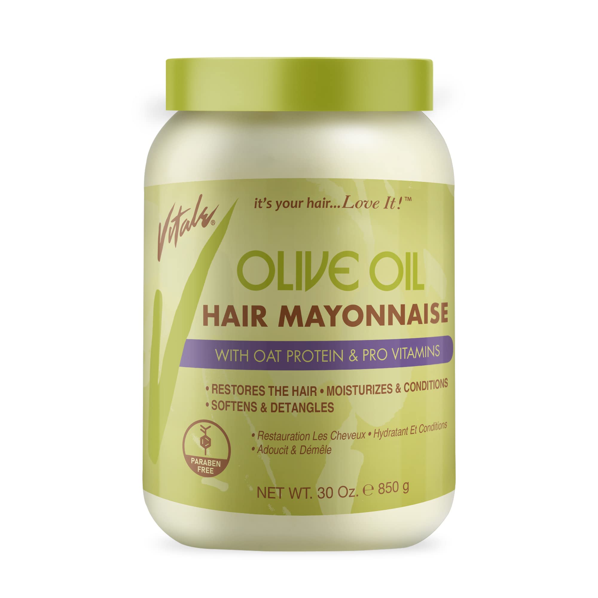 Vitale Olive Oil Hair Mayonnaise With Oat Egg Protein and Vitamins Good On - Thumbnail 3
