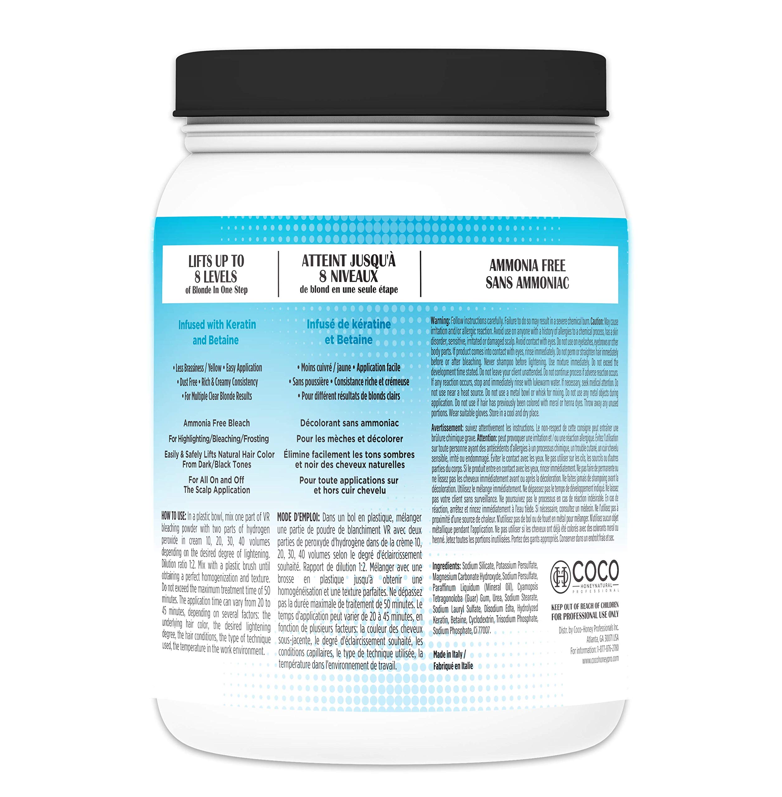 Vr Blue Bleaching Hair Powder Extra Strength Lightener Toner By Cocohoney Made - Thumbnail 2