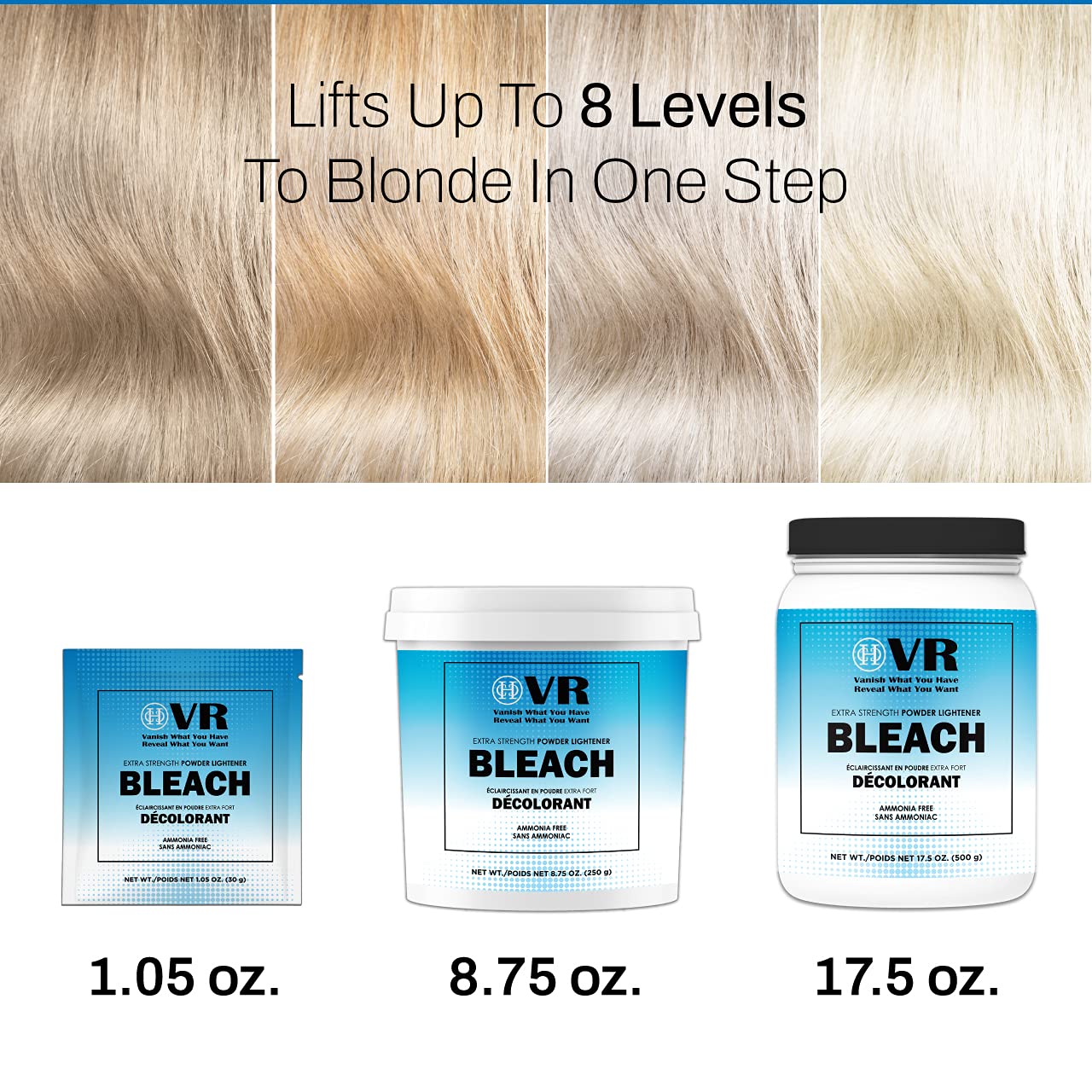 Vr Blue Bleaching Hair Powder Extra Strength Lightener Toner By Cocohoney Made - Thumbnail 3