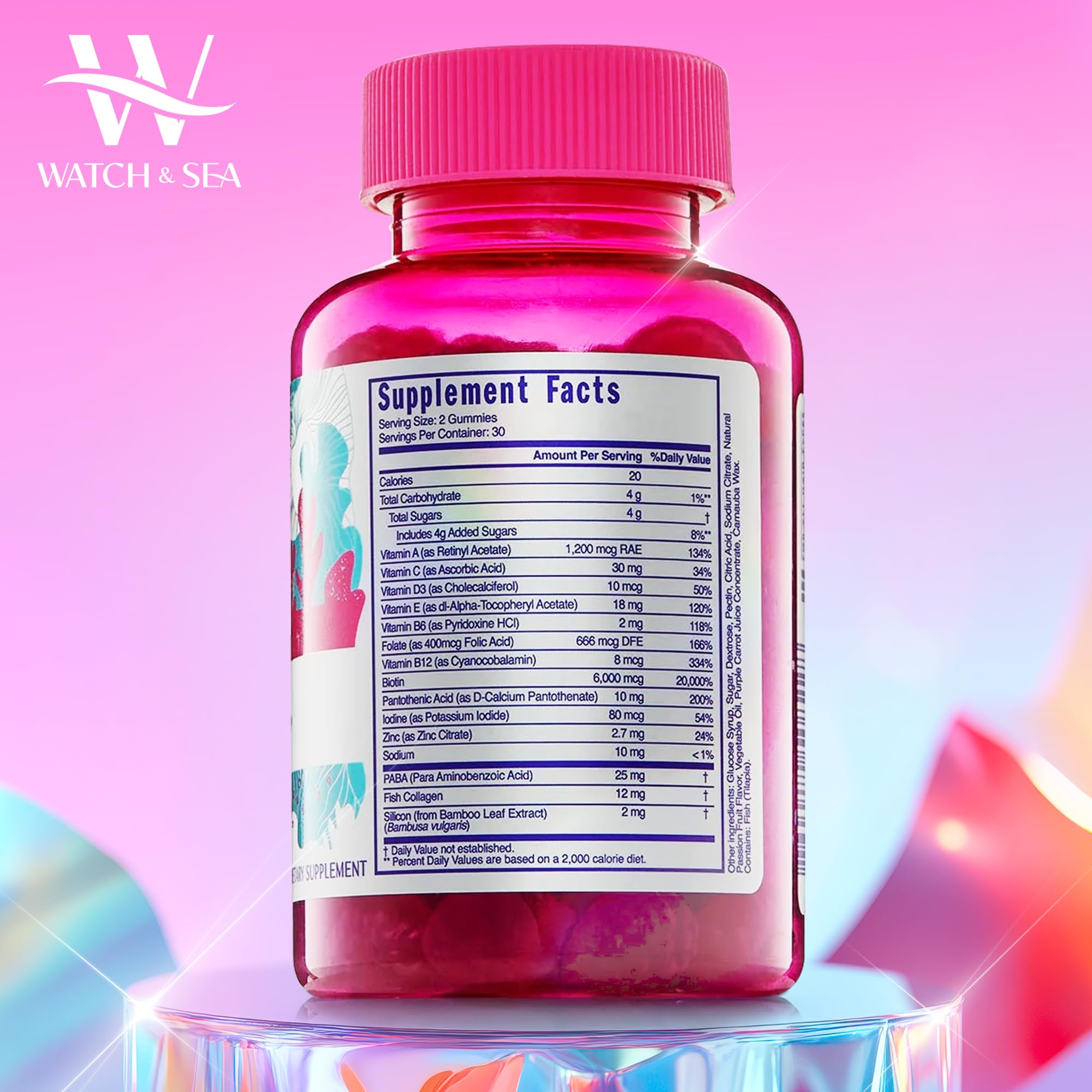 Watch Sea Flourishing Hair Gummies Hair Vitamins for Hair Growth and Thickness - Thumbnail 2