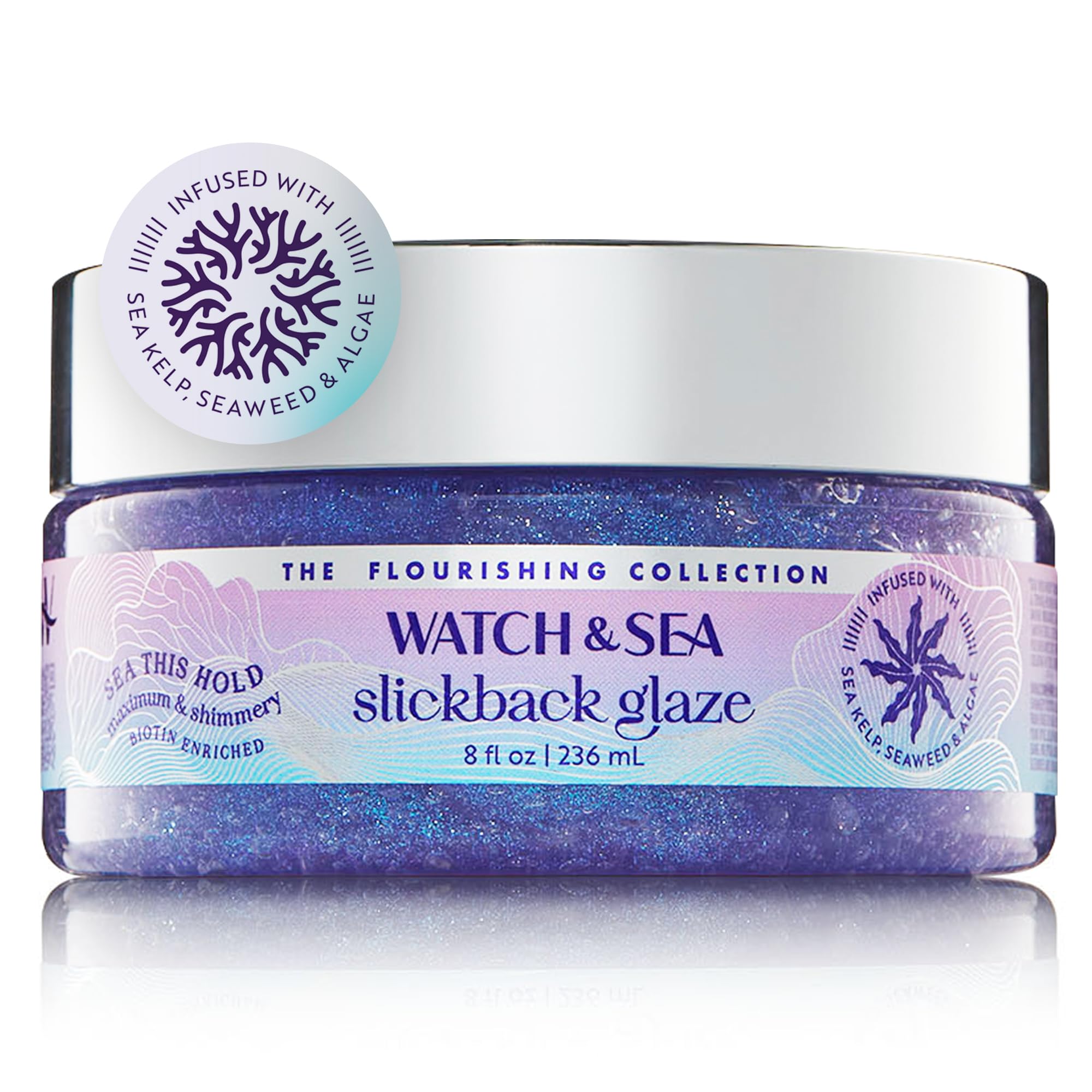 Watch Sea Maximum Shimmery Hair Gel Slickback Glaze Nourishing With Seaweed and
