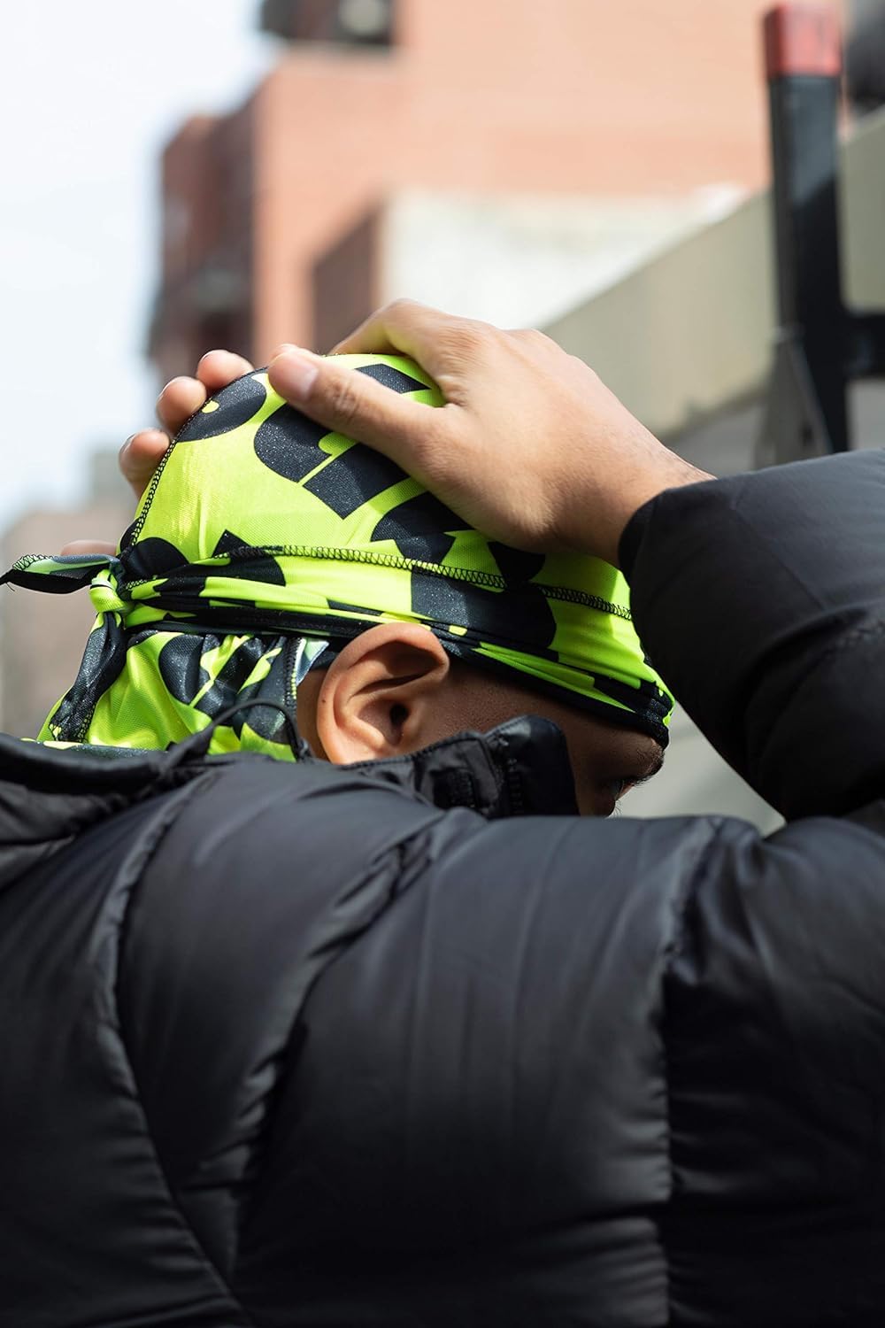 Wavebuilder Liquid Wavebuilder Durag Extra Long Tails Black #192 1 Ea 1count - Thumbnail 3