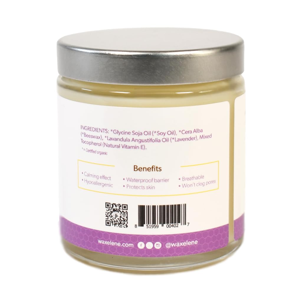 Waxelene Lavender Aerated Balm Jar Organic Calming Multipurpose Ointment Baby - Thumbnail 3