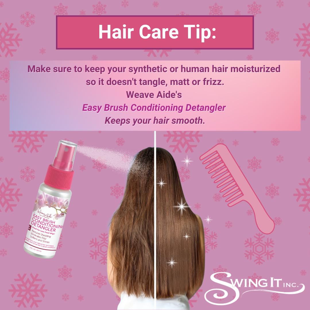 Swing It Weave Aide Easy Brush Conditioning Detangler Reduces Shedding Tangles - Thumbnail 3