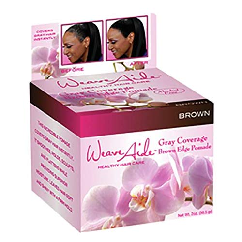 Weave Aide Gray Coverage Dark Edge Pomade Brown 2 oz