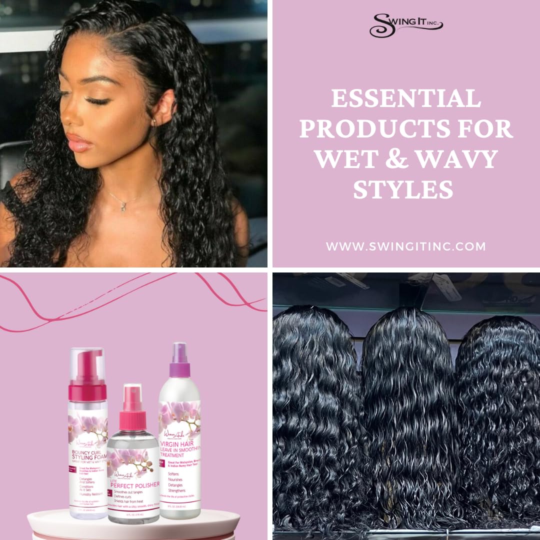 Weave Aide Virgin Hair Leave In Smoothing Treatment . 8 oz - Thumbnail 2