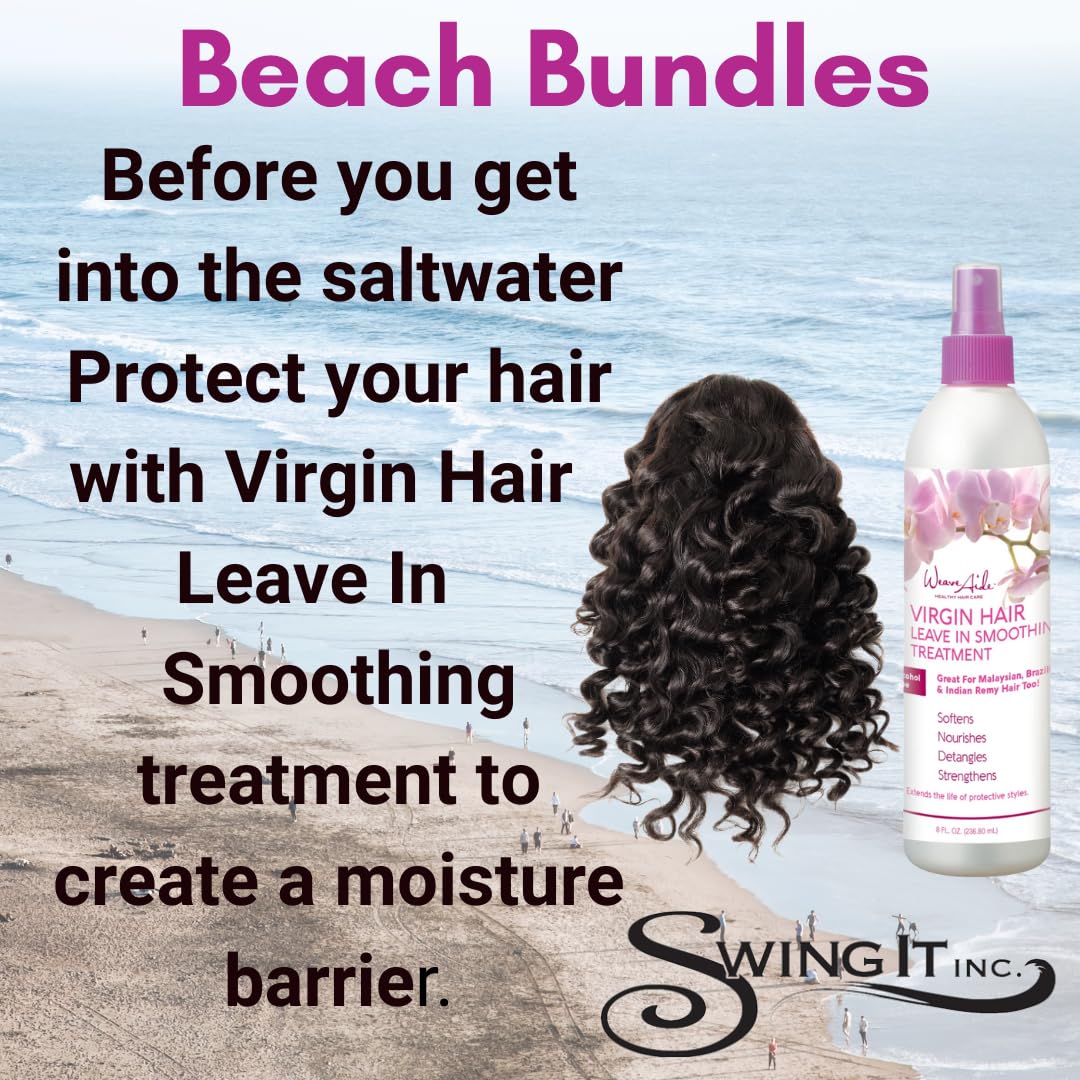 Weave Aide Virgin Hair Leave In Smoothing Treatment . 8 oz - Thumbnail 3