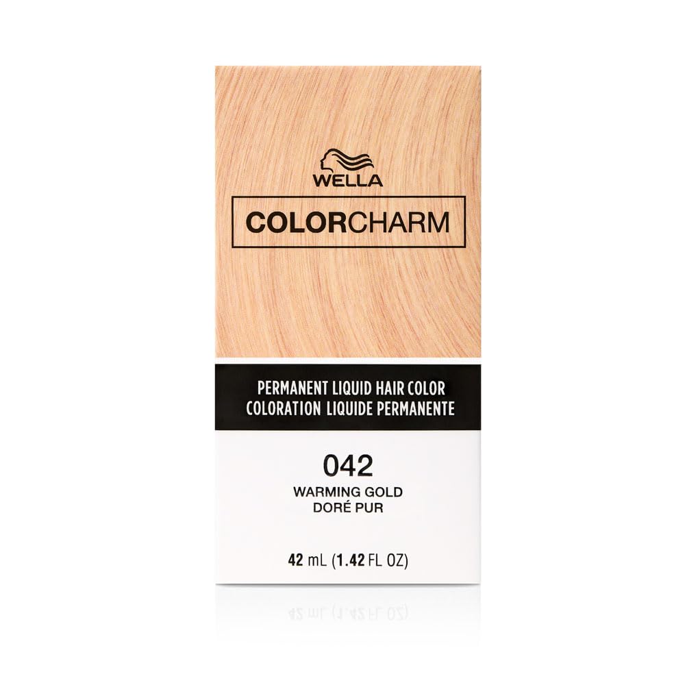 Colorcharm Permanent Liquid Hair Color for Gray Coverage| 42 Gold | 1.4 Fl Oz - Thumbnail 2