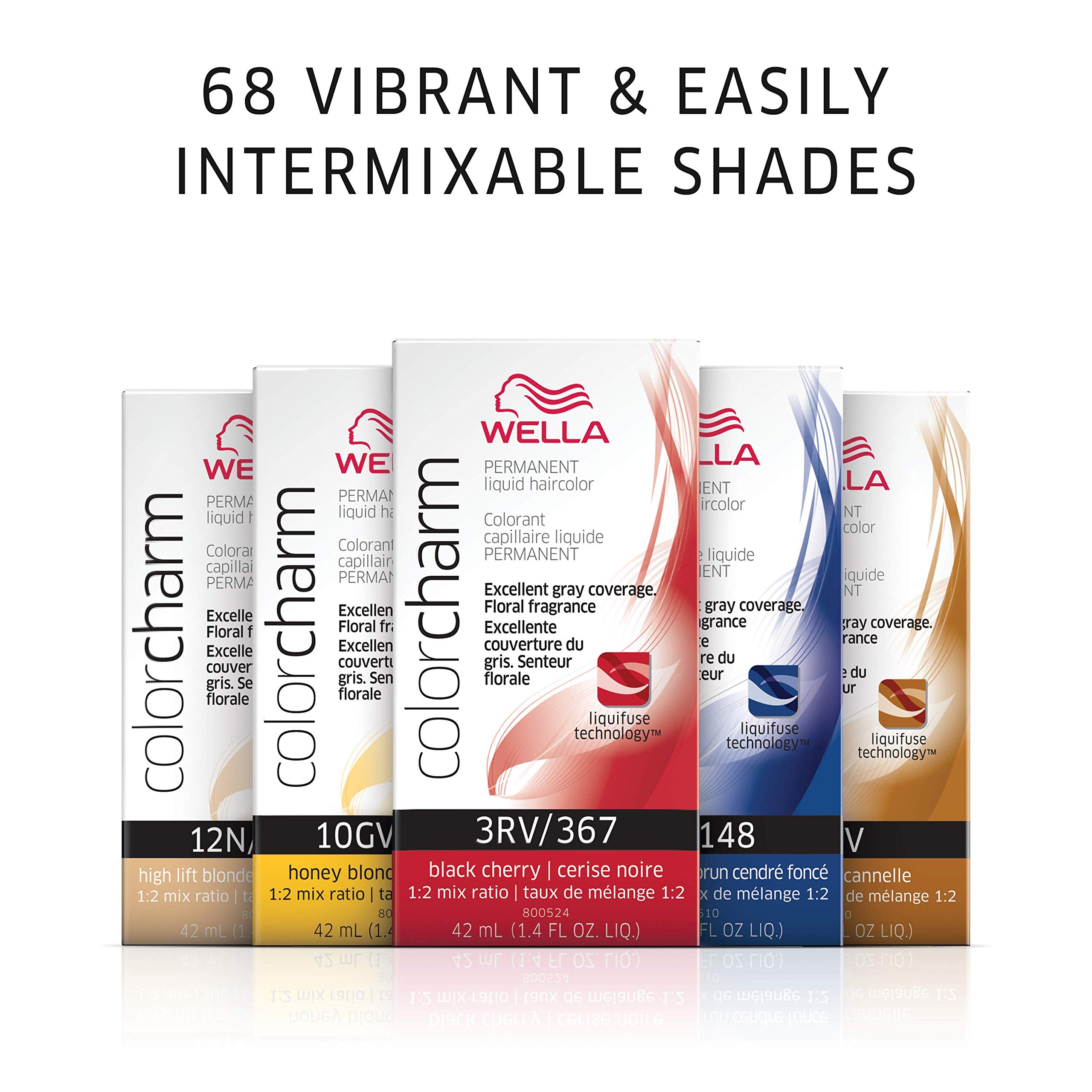 Colorcharm Permanent Liquid Hair Color for Gray Coverage| 42 Gold | 1.4 Fl Oz