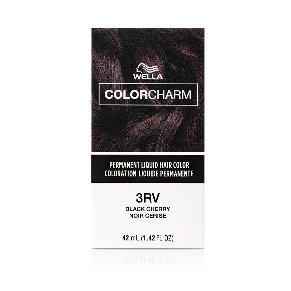 Colorcharm Permanent Liquid Hair Color for Gray Coverage| 3rv Black Cherry | - Thumbnail 2