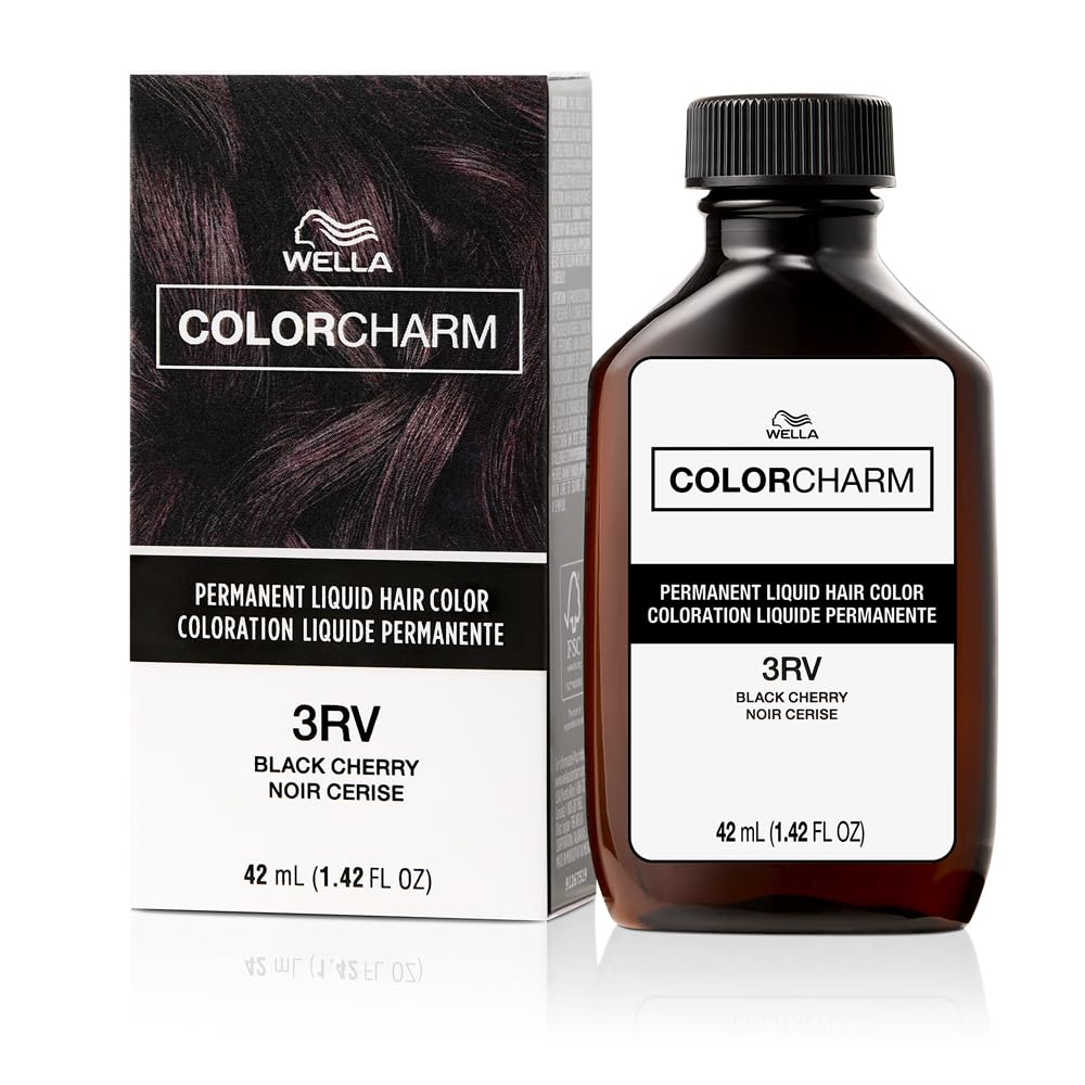 Colorcharm Permanent Liquid Hair Color for Gray Coverage| 3rv Black Cherry | - Thumbnail 3