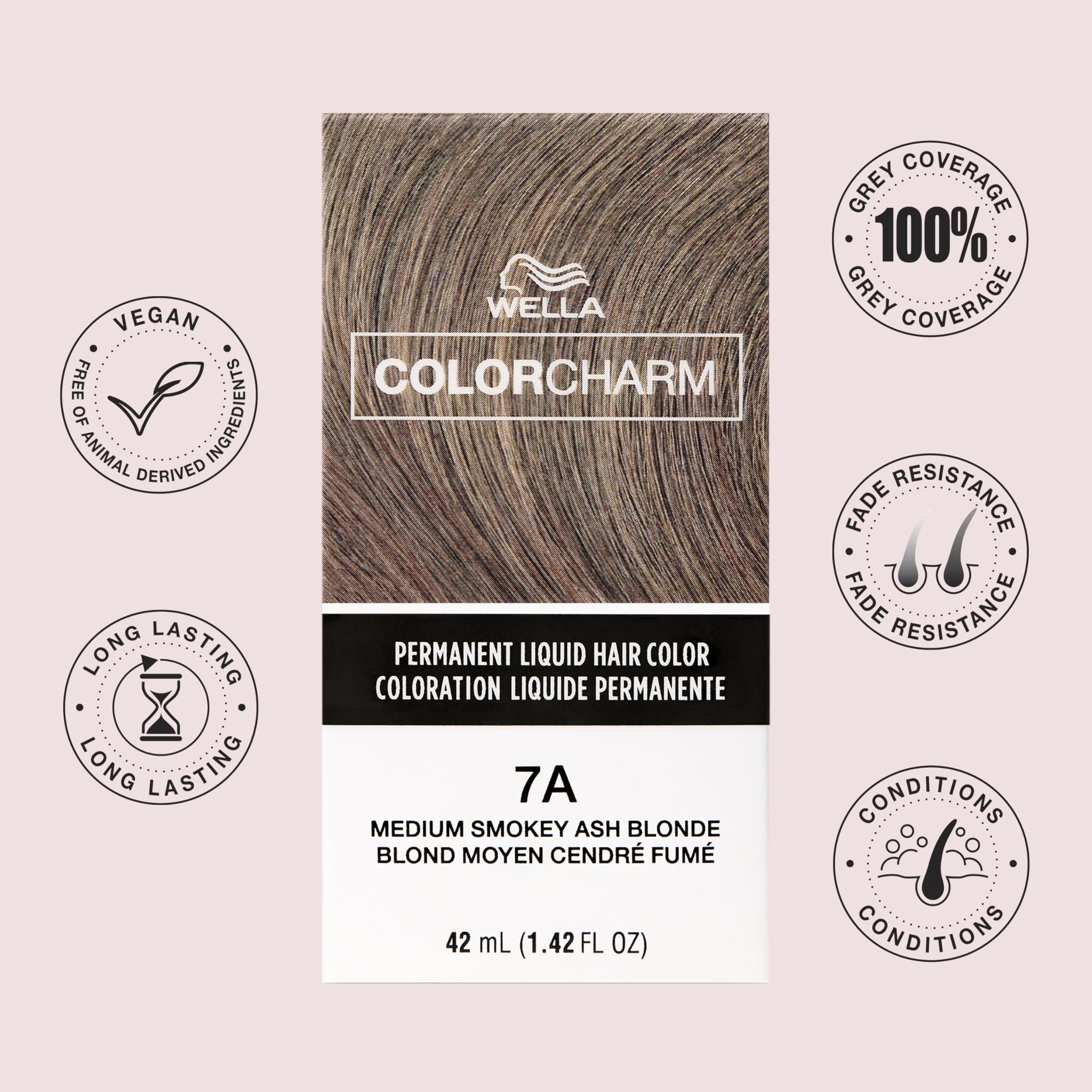 Colorcharm Permanent Liquid Hair Color for Gray Coverage| 5nn Intense Light - Thumbnail 2