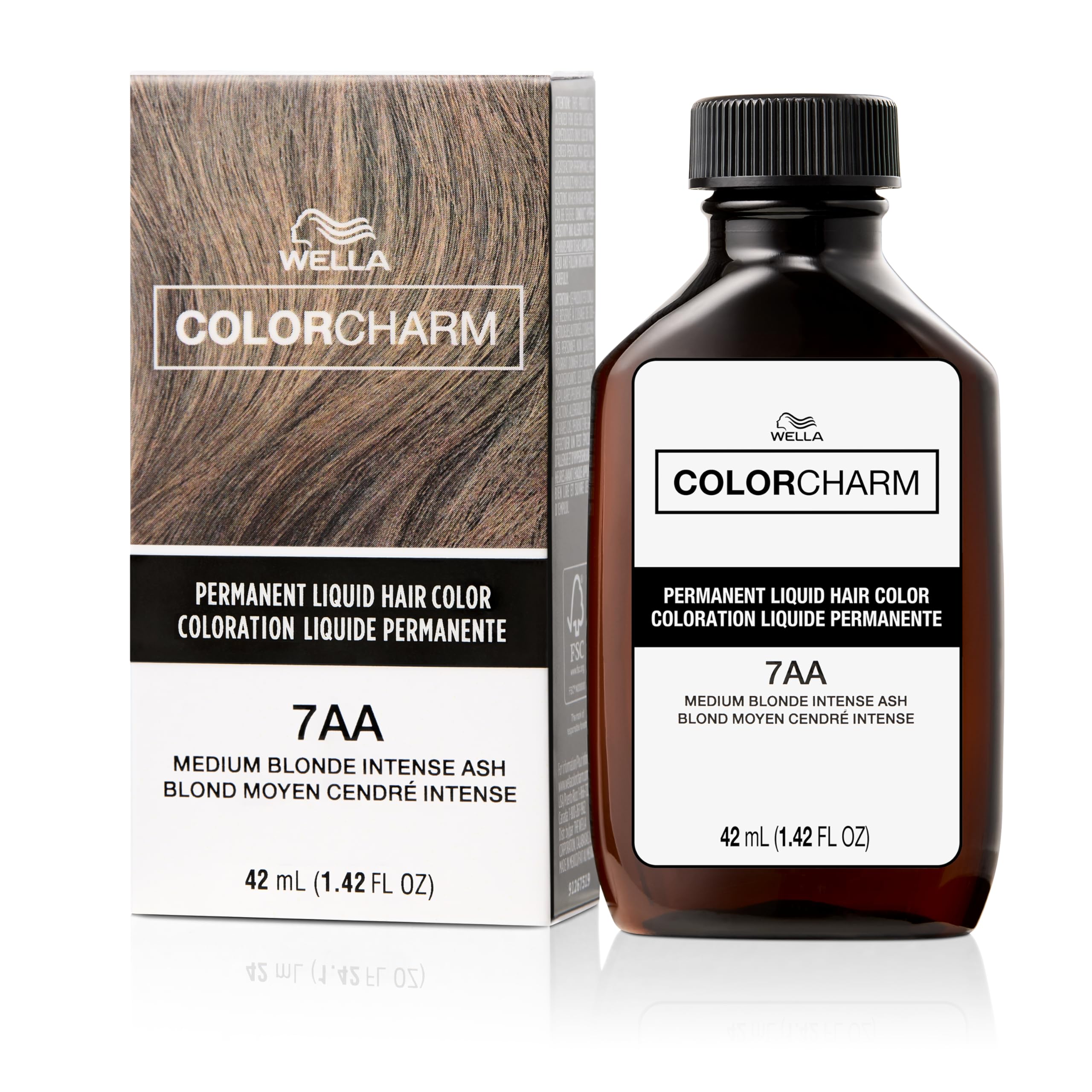 Colorcharm Permanent Liquid Hair Color for Gray Coverage| 7aa Med Blonde