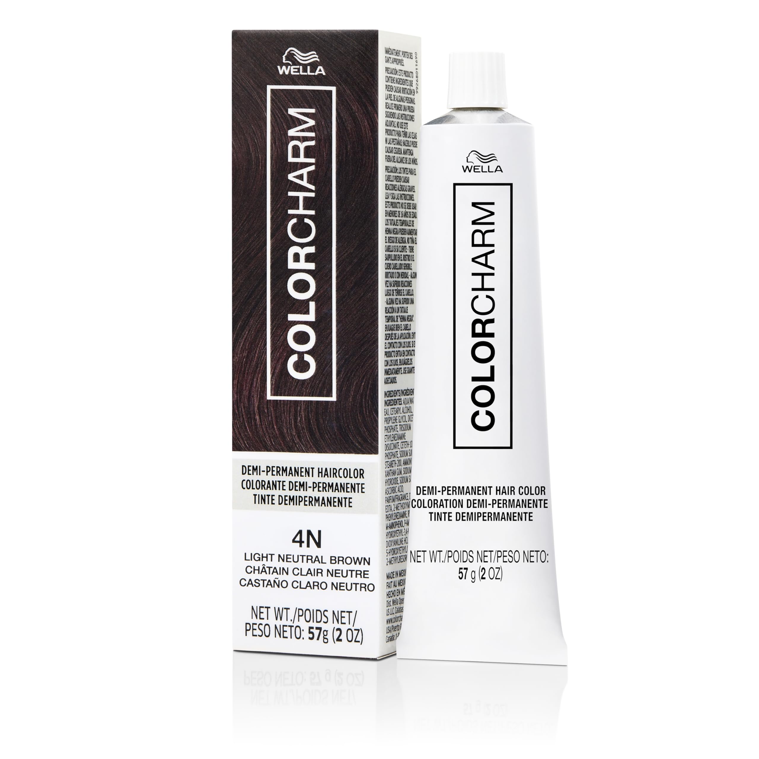Colorcharm Demi Permanent Hair Color | 4n Light Neutral Brown | Gloss Refresh