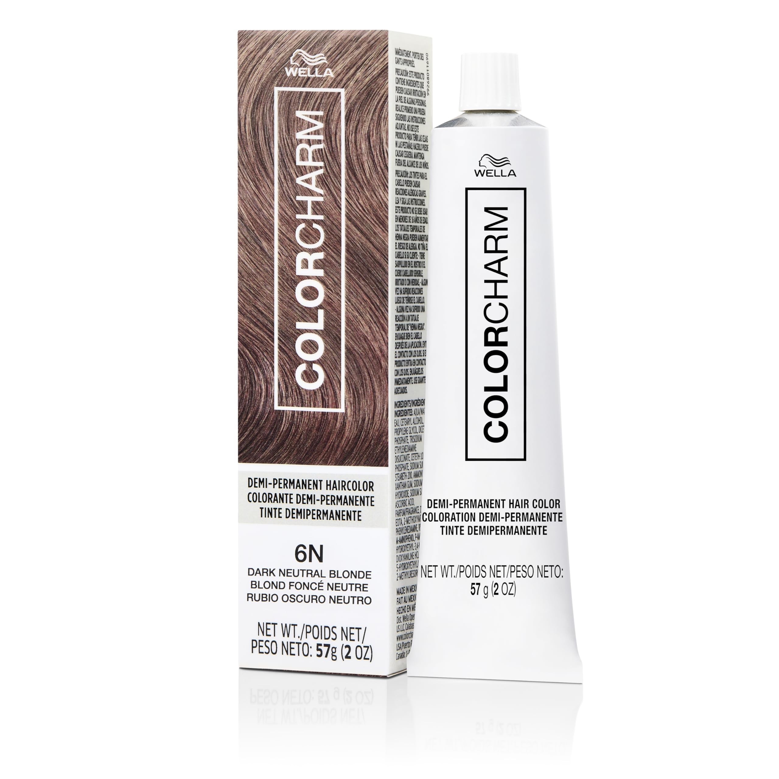 Colorcharm Demi Permanent Hair Color 6n Dark Neutral Blonde Gloss Refresh Tone