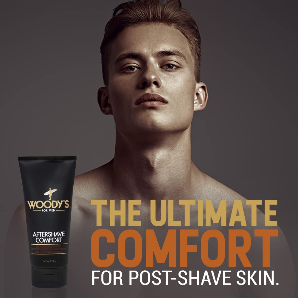 Woody's After Shave Balm Soothing Hydrating Aftershave Sensitive Skin Reduces - Thumbnail 3