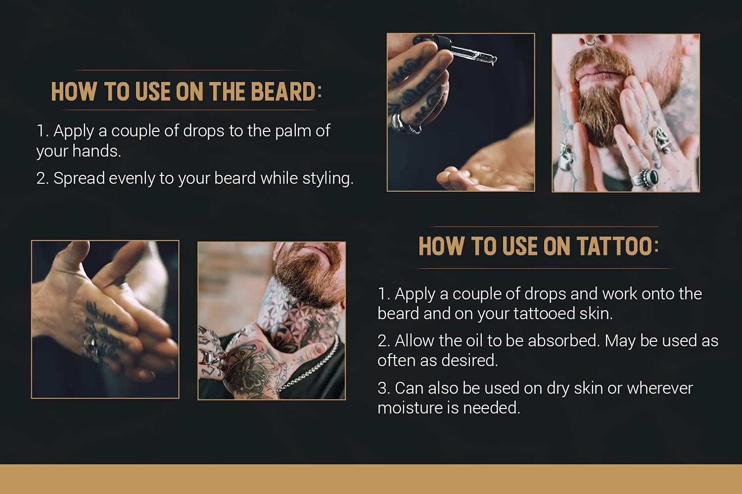 Woody's Tattoo Beard Oil Beard Oil Hydrating Facial Hair Skin Moisturizer