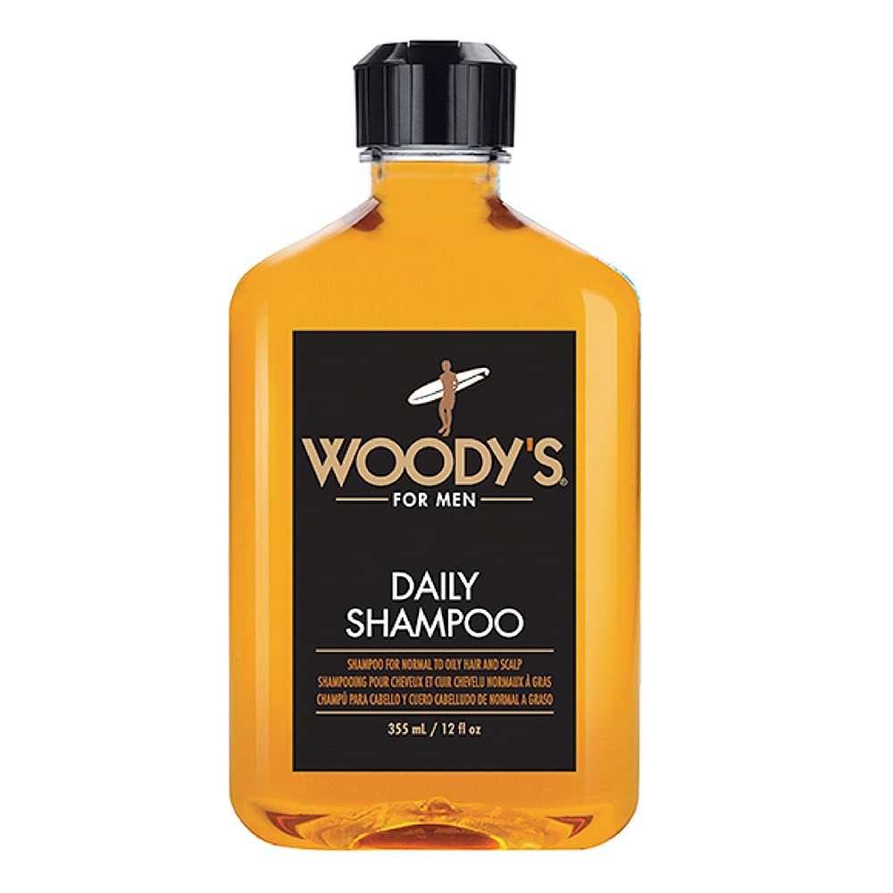 Woody's Daily Shampoo Nourishing Cleanser With Vitamin B5 Aloe Vera Ginger for