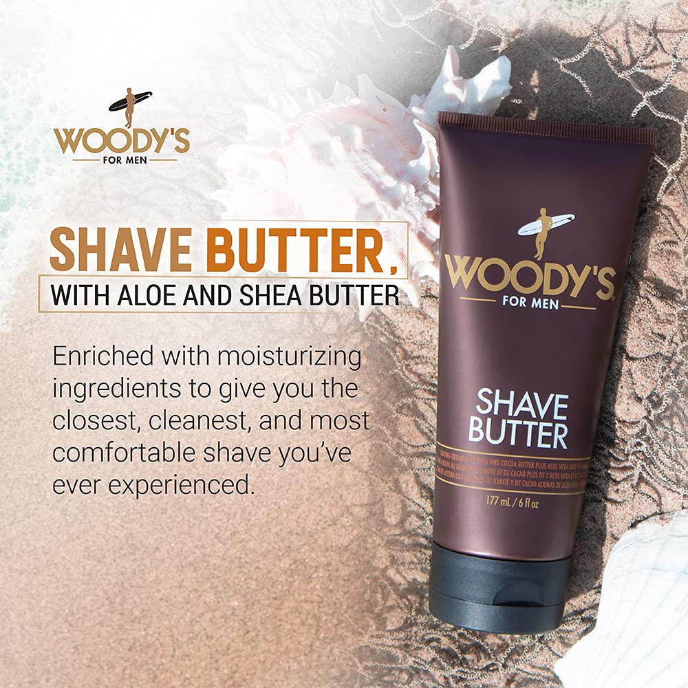 Woody’s Shave Butter Ultra Smooth Shaving Cream Moisturizing Beard Butter - Thumbnail 2
