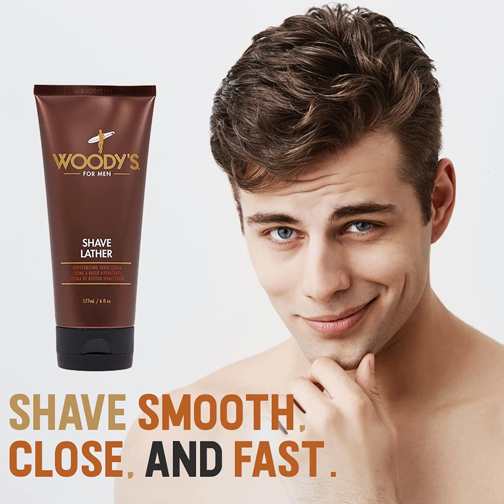 Woody's Shave Lather Rich Creamy Shave Foam Shaving Cream Reduced Irritation 6 - Thumbnail 3