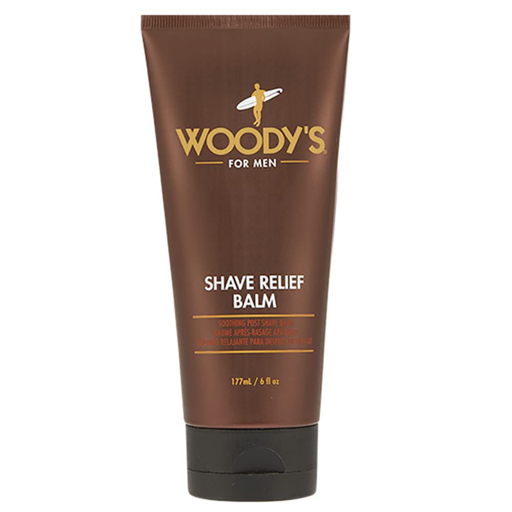 Woody's Shave Relief Balm Soothing Aftershave Sensitive Skin Calms Heals Razor