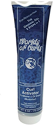 Worlds of Curls Curl Activator Conditioner Oil Sheen for Regular Hair 6 oz - Thumbnail 2