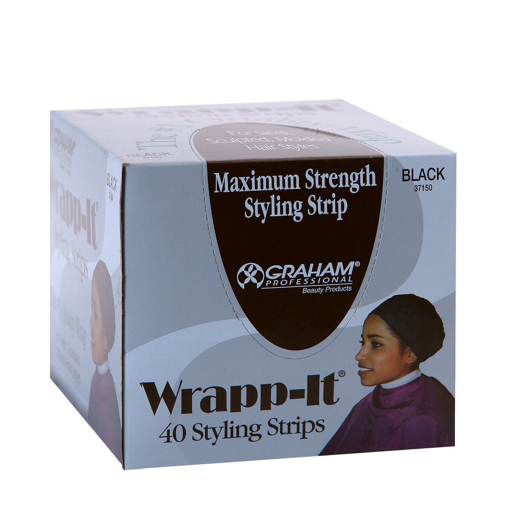 Wrapp It Styling Strips for Natural Hair Wrap and Molded Styles By Graham Beauty