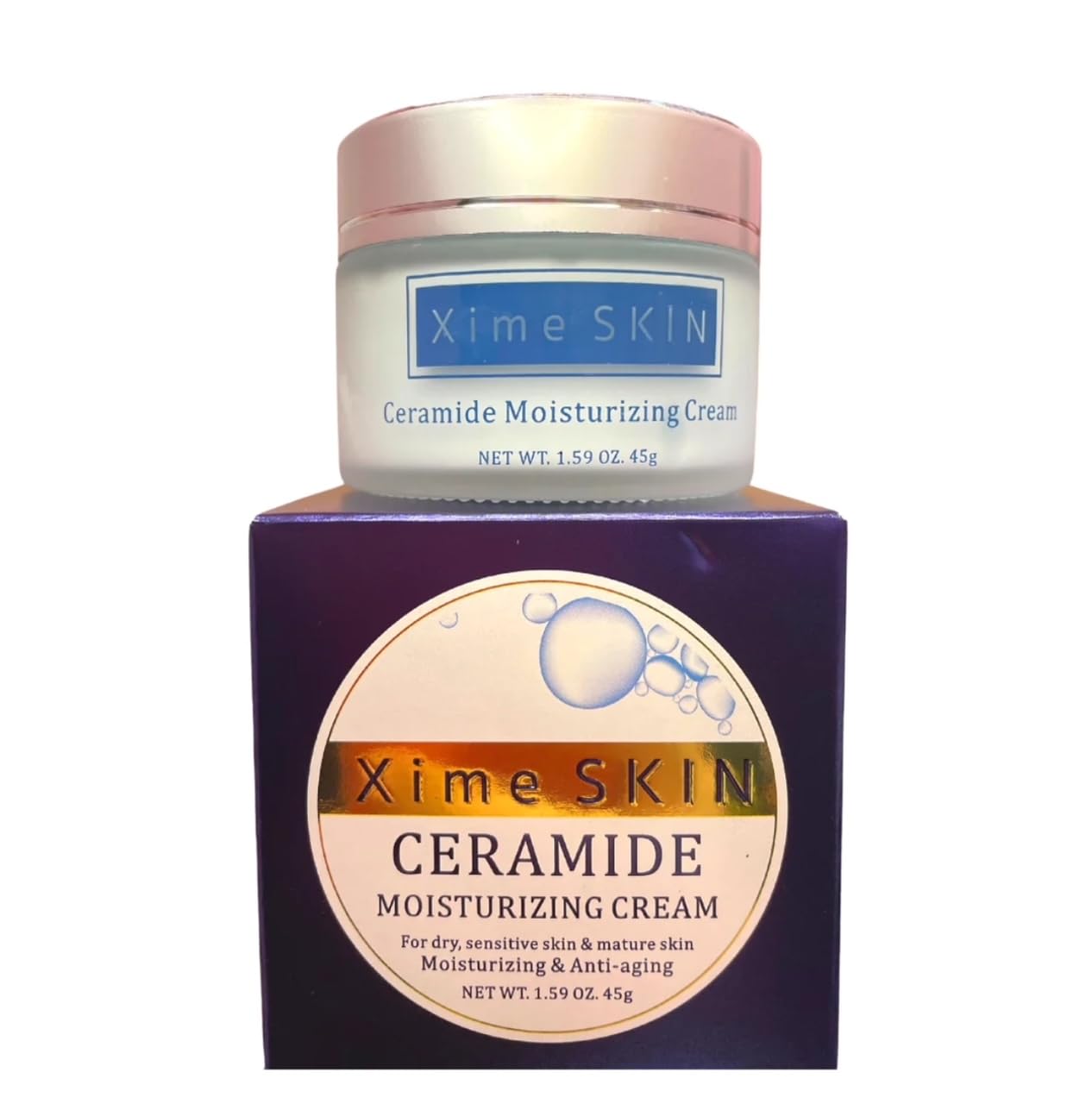 (12-pack) xime skin Ceramide Moisturizing Cream, 1.59 Fl Oz (Pack of 1)