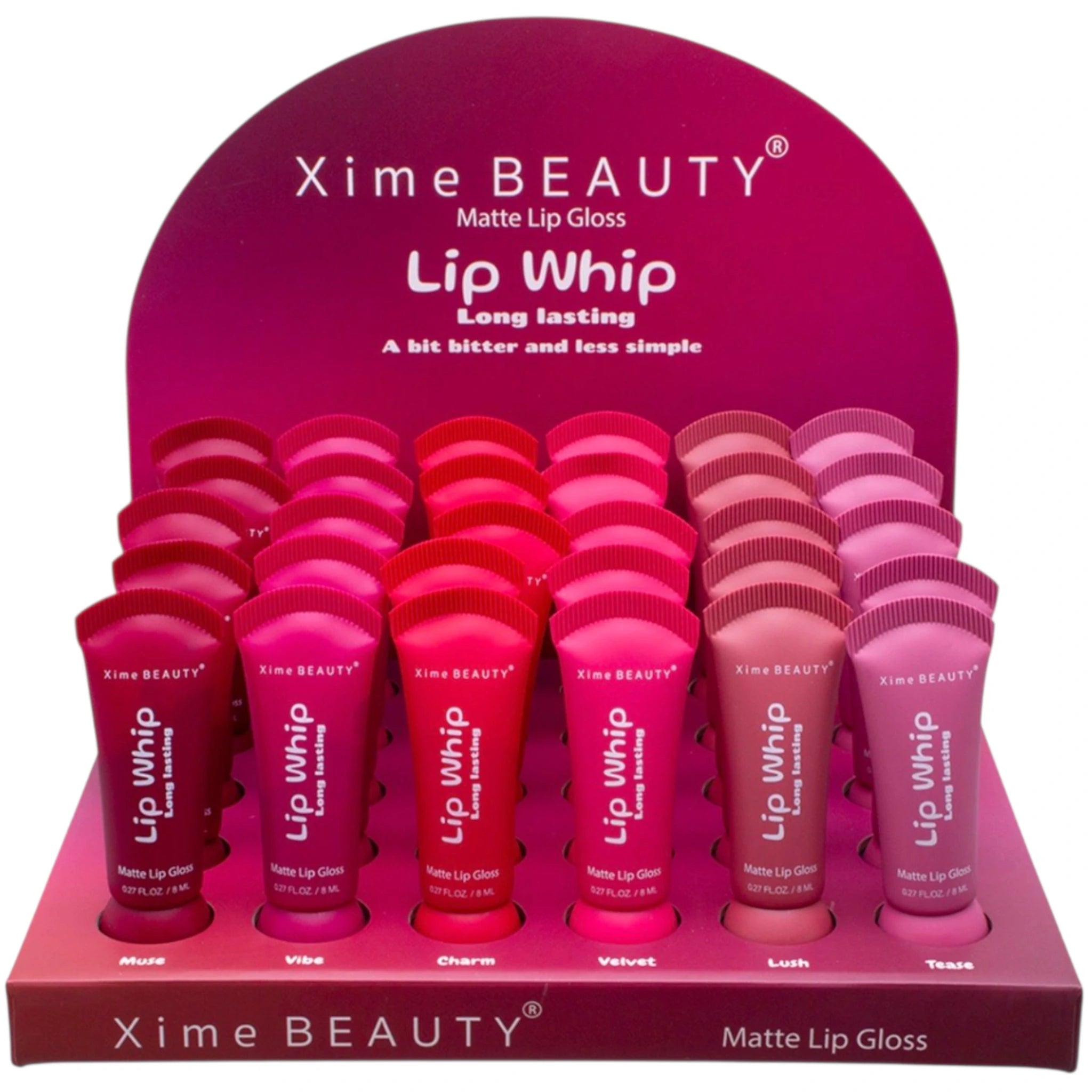 (30-pack) Xime Beauty Lip Whip Matte Lip Gloss