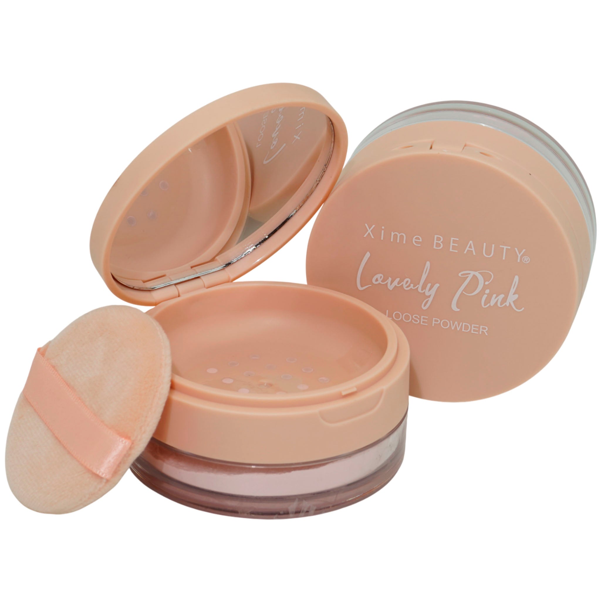 (24-pack) Pink Lovely Loose Setting Powder by XIME BEAUTY (Set) - Thumbnail 2