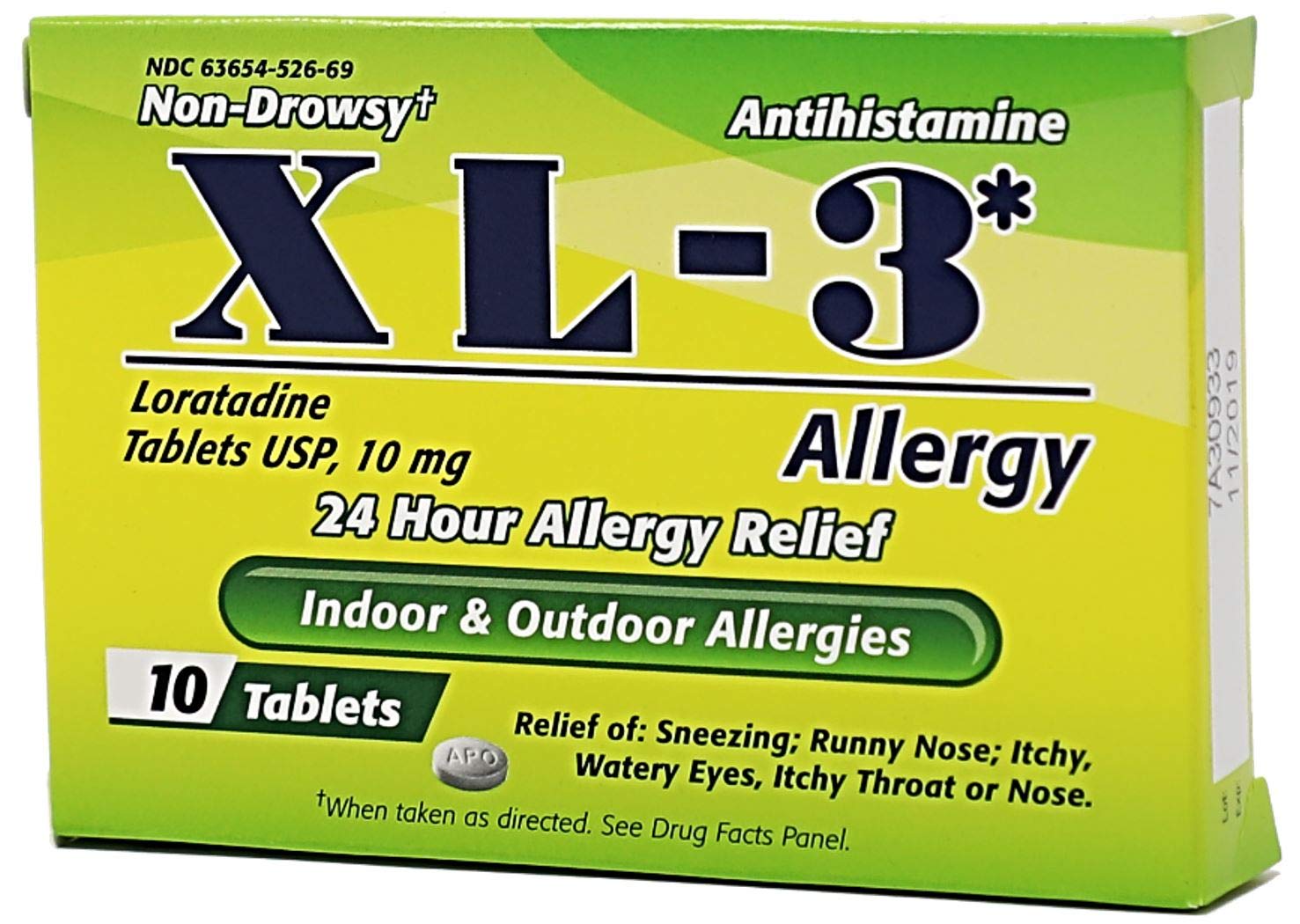 Xl 3 Allergy Medicine | 24 Hour Relief From Seasonal Allergies Non Drowsy - Thumbnail 3