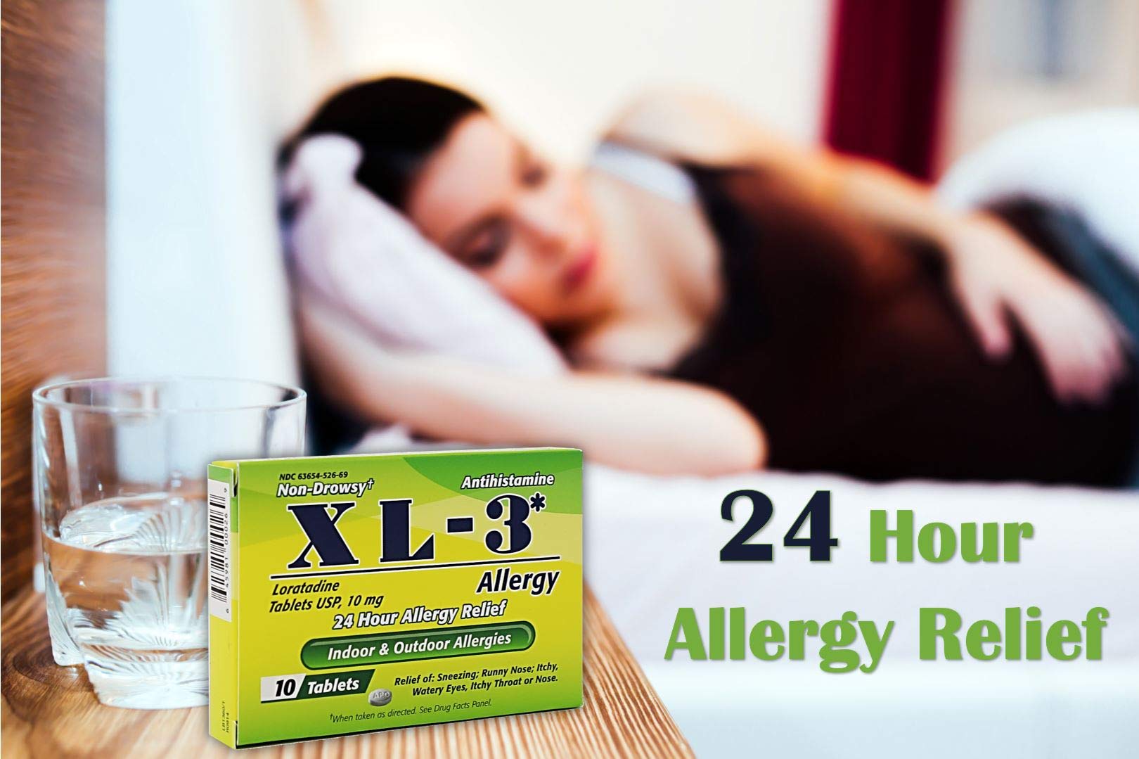 Xl 3 Allergy Medicine | 24 Hour Relief From Seasonal Allergies Non Drowsy