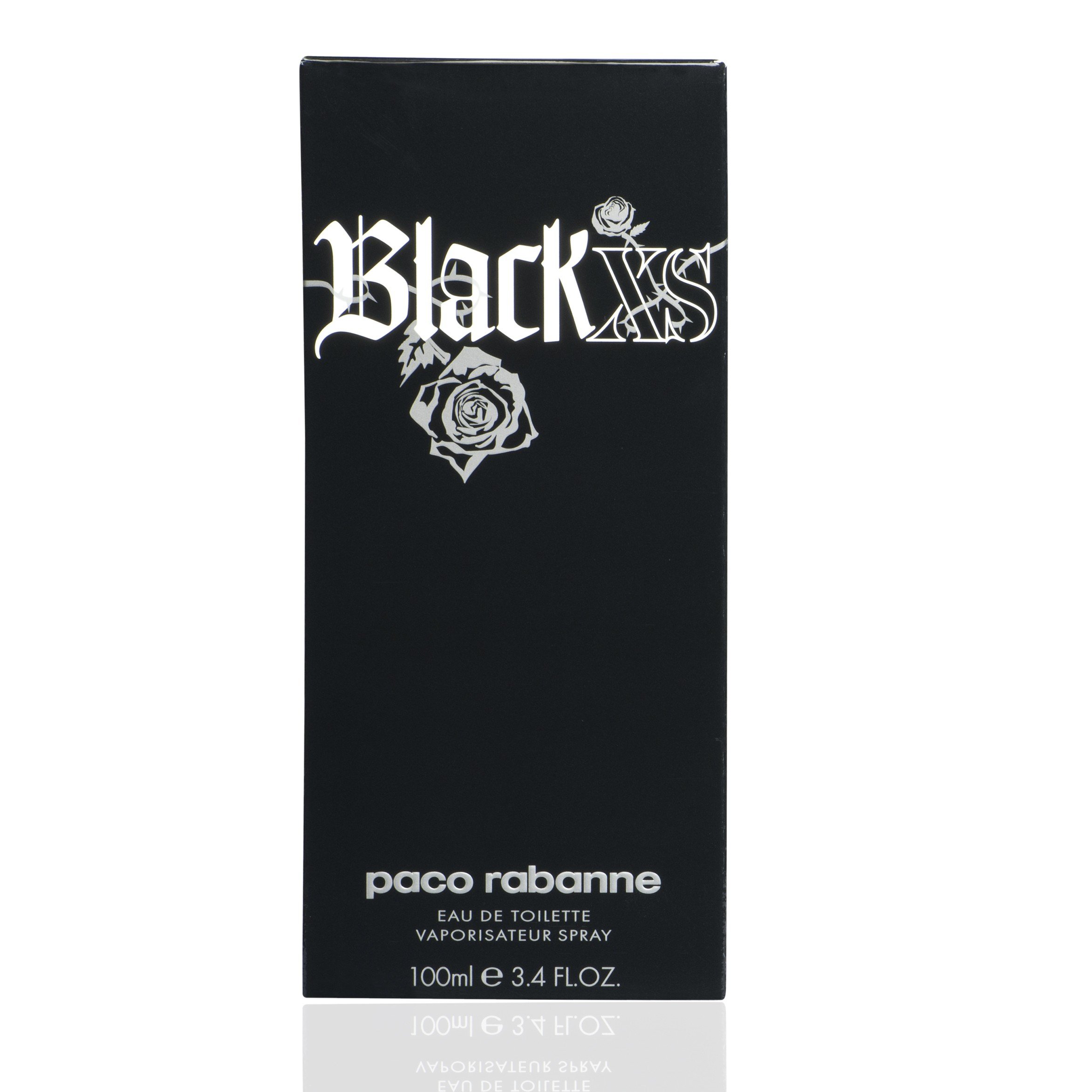 Black Xs By Paco Rabanne Tall Bottle For Men EDT 3.4 oz - Thumbnail 3