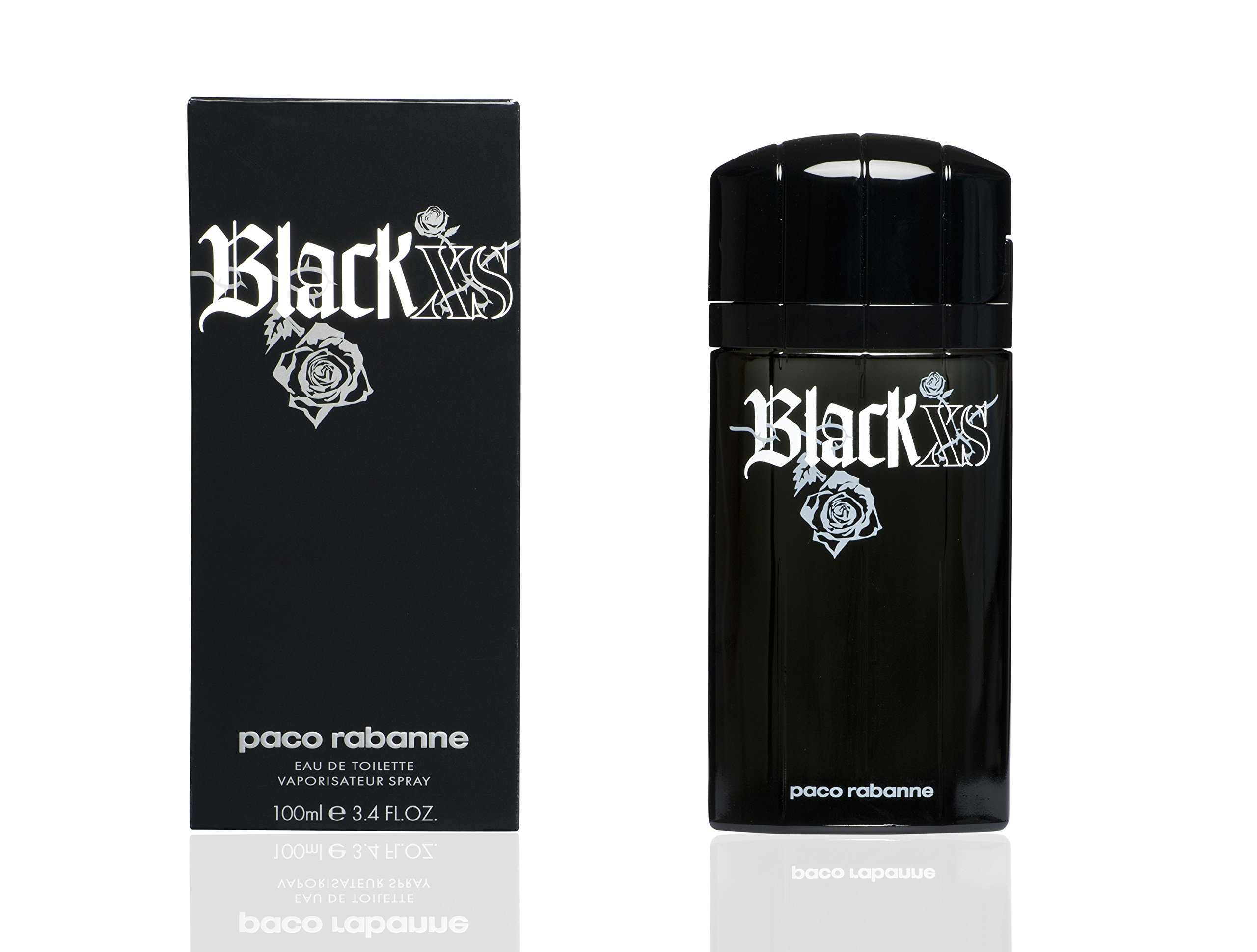 Black Xs By Paco Rabanne Tall Bottle For Men EDT 3.4 oz