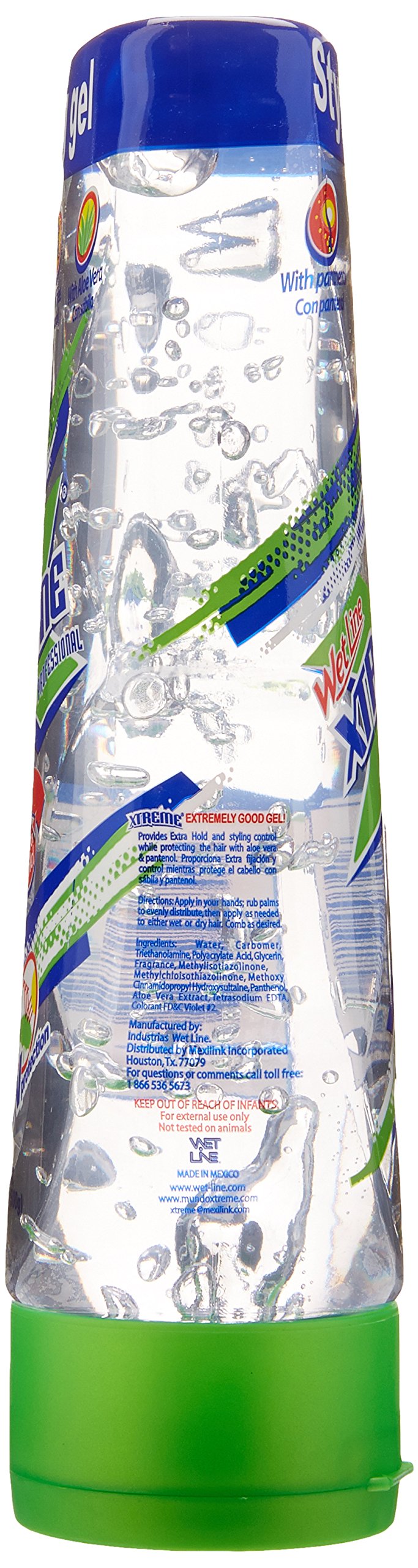 Wet Line Xtreme Professional Uv Protection Extra Strong Hold Hair Styling Gel - Thumbnail 2