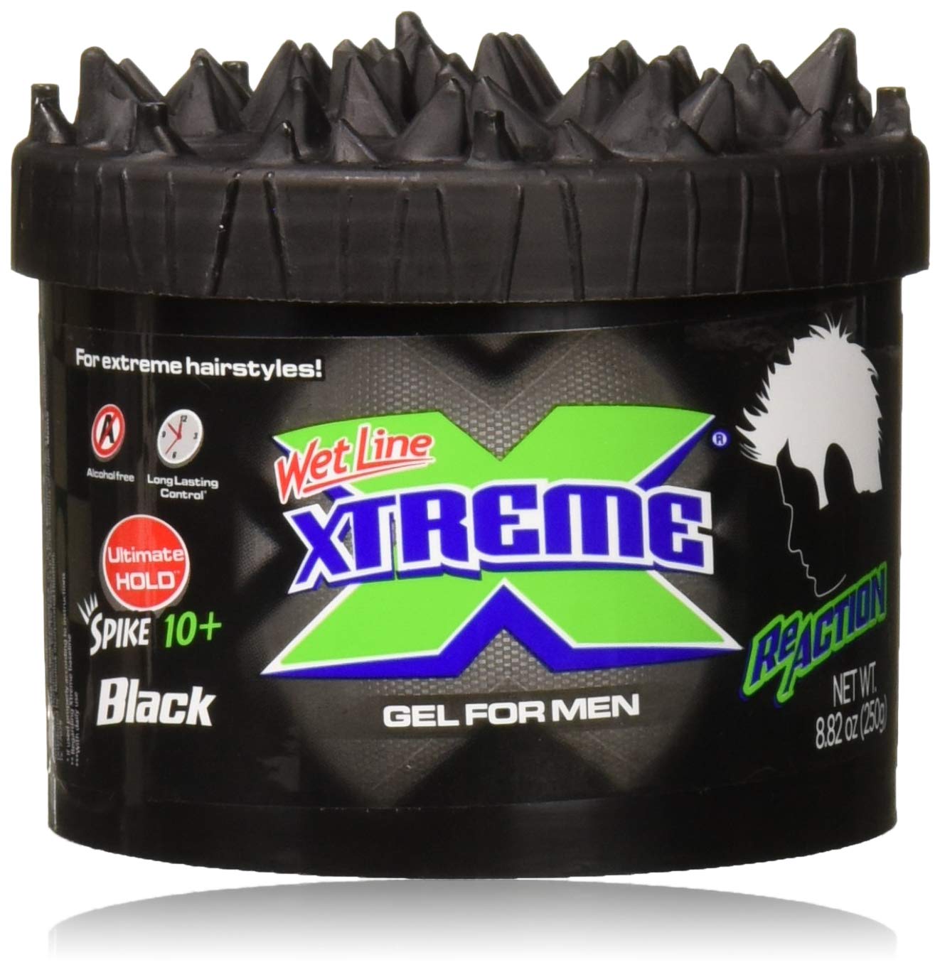 Wet Line Xtreme Reaction Black Ultimate Hold Gel 8.8 oz - Thumbnail 3